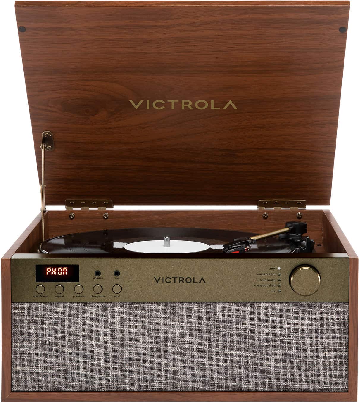 Victrola - Century Essential 5-in-1 Music Center - Walnut product image