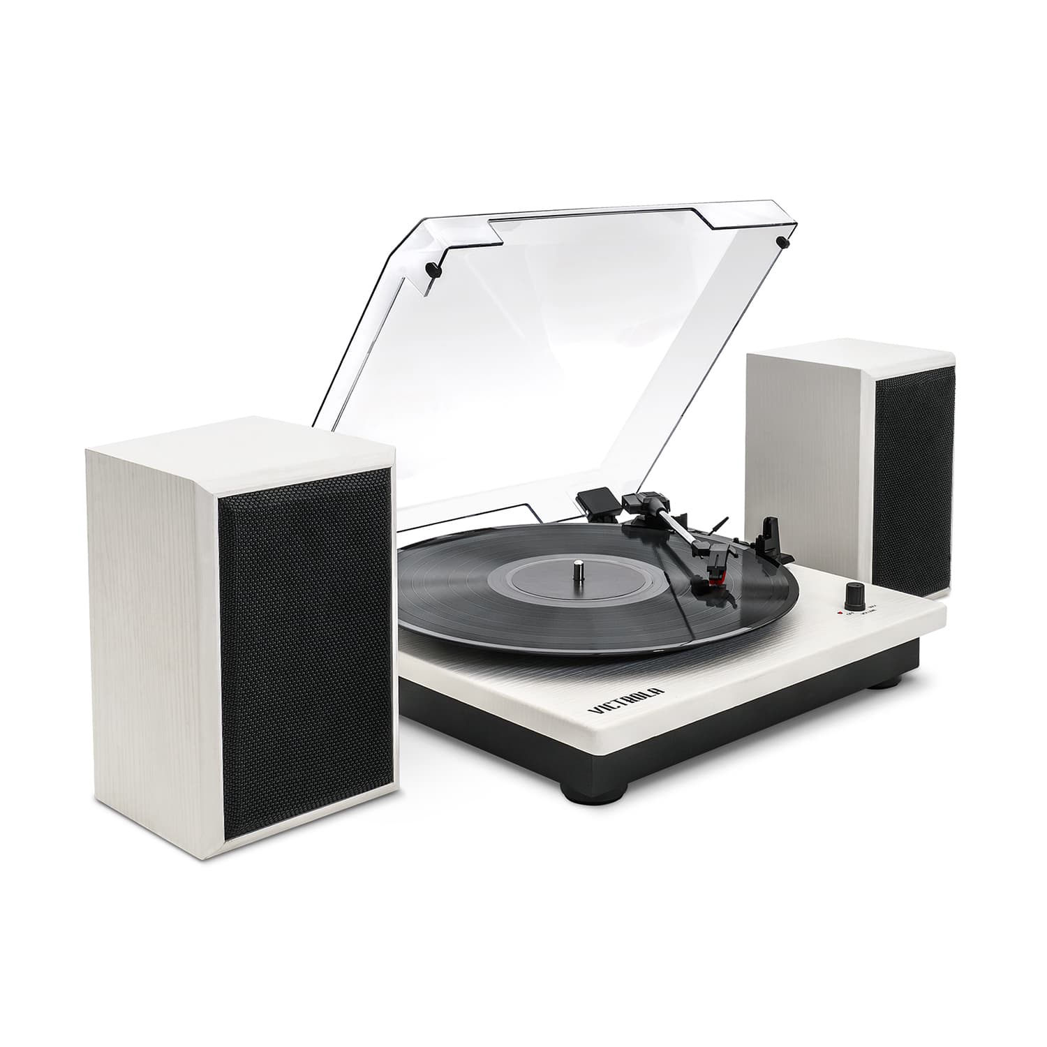 Victrola - Montauk Bluetooth Record Player with 3 speed Turntable and Bookshelf Speakers - Black product image