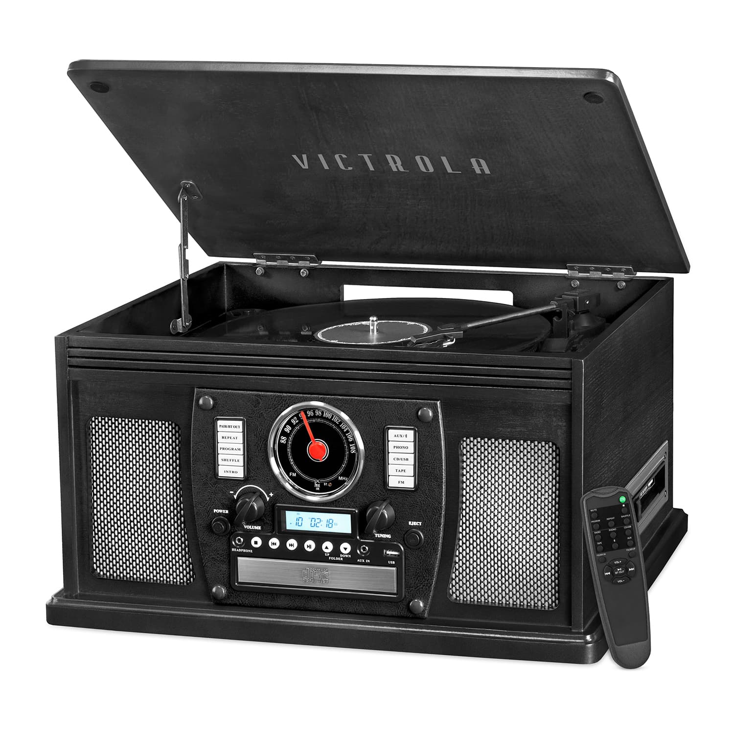 Victrola - Navigator 8-in-1 Classic Bluetooth Record Player with Turntable - Black product image