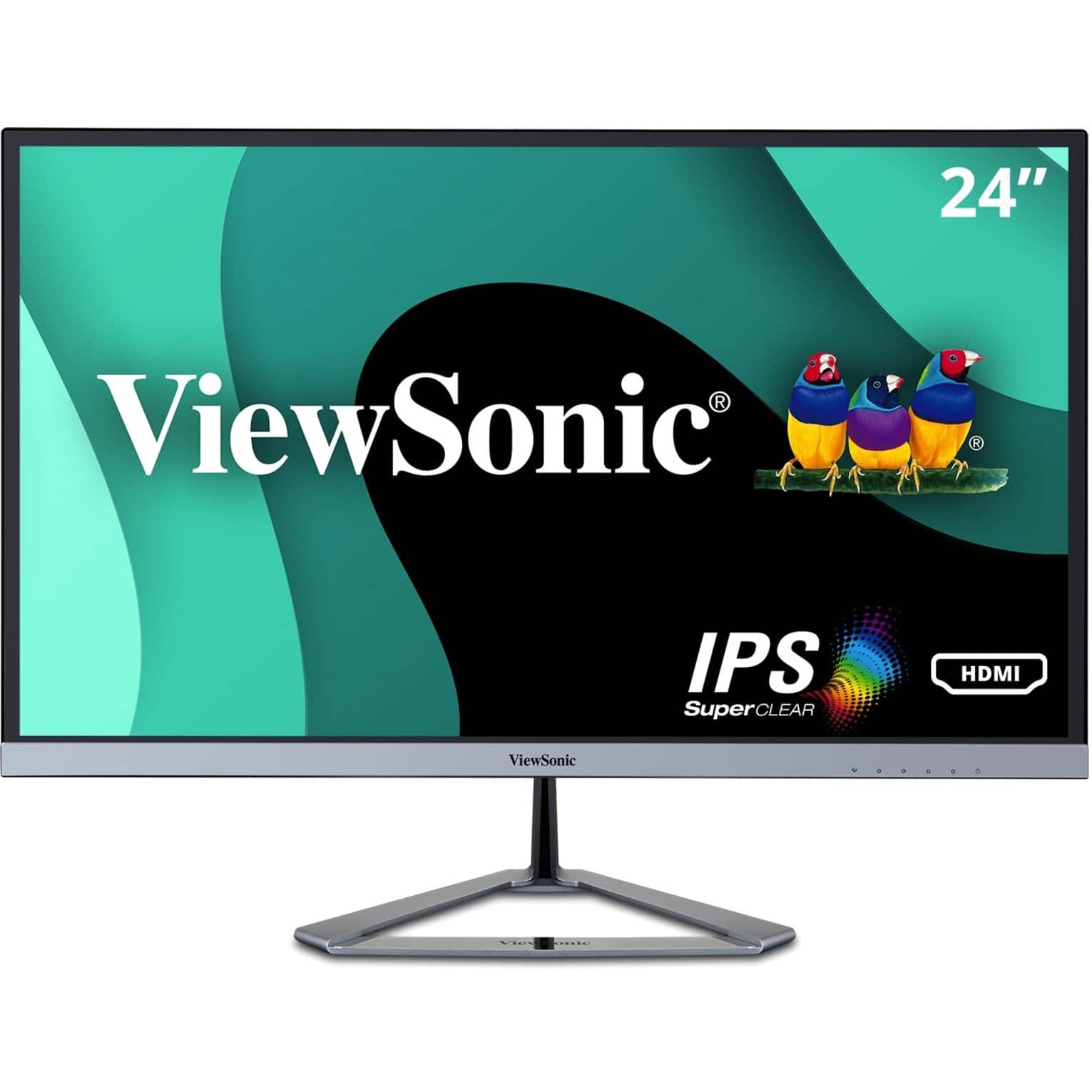 ViewSonic - VX2476-SMHD 23.8" IPS LCD FHD Monitor (DisplayPort VGA, HDMI) - Black product image