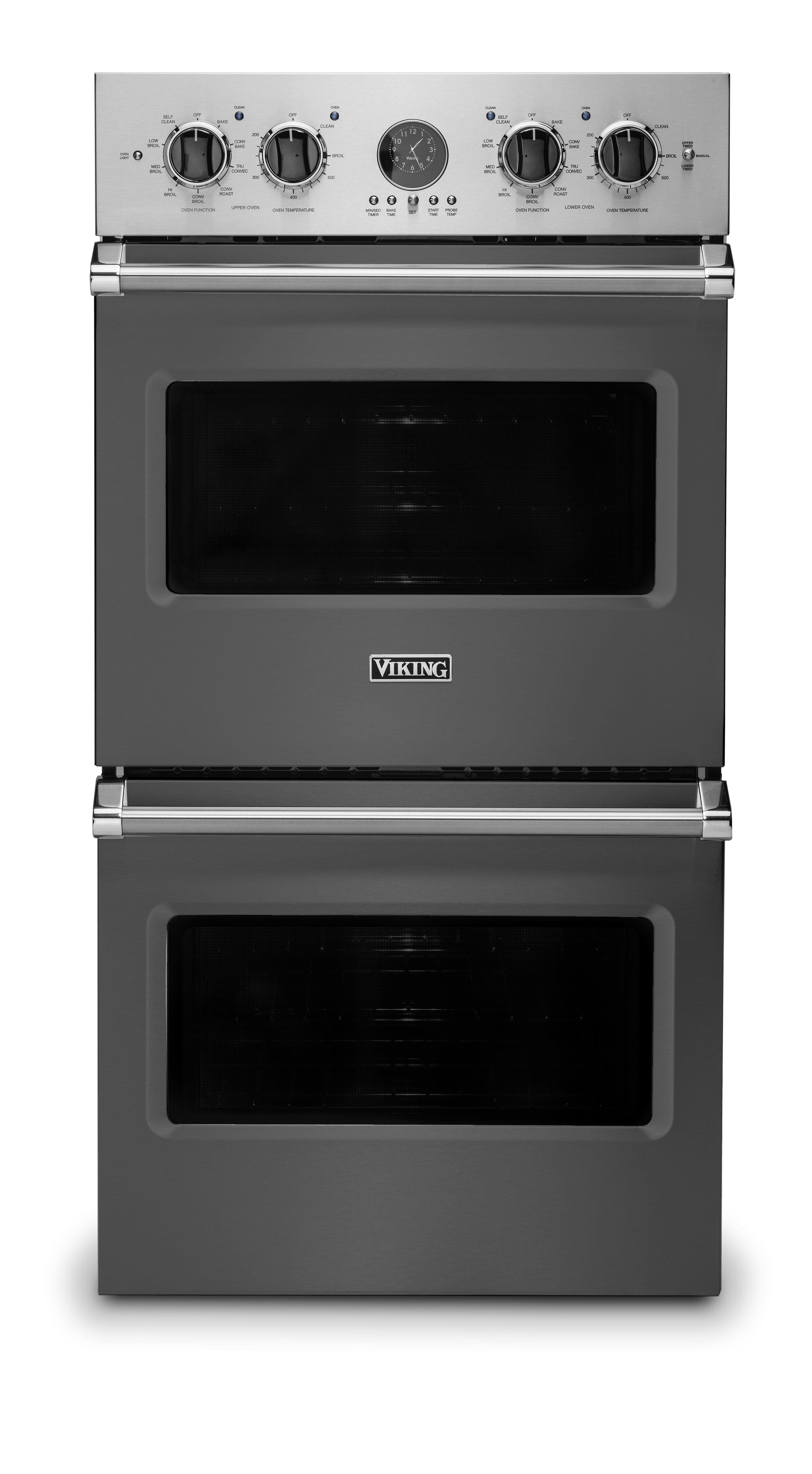 Viking - 27"Premiere Electric Double Oven - Damascus Gray product image