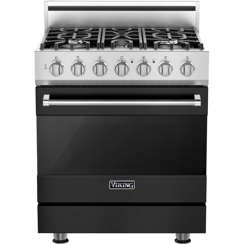 Viking - 3 Series Freestanding Gas 30" Range - Cast Black product image