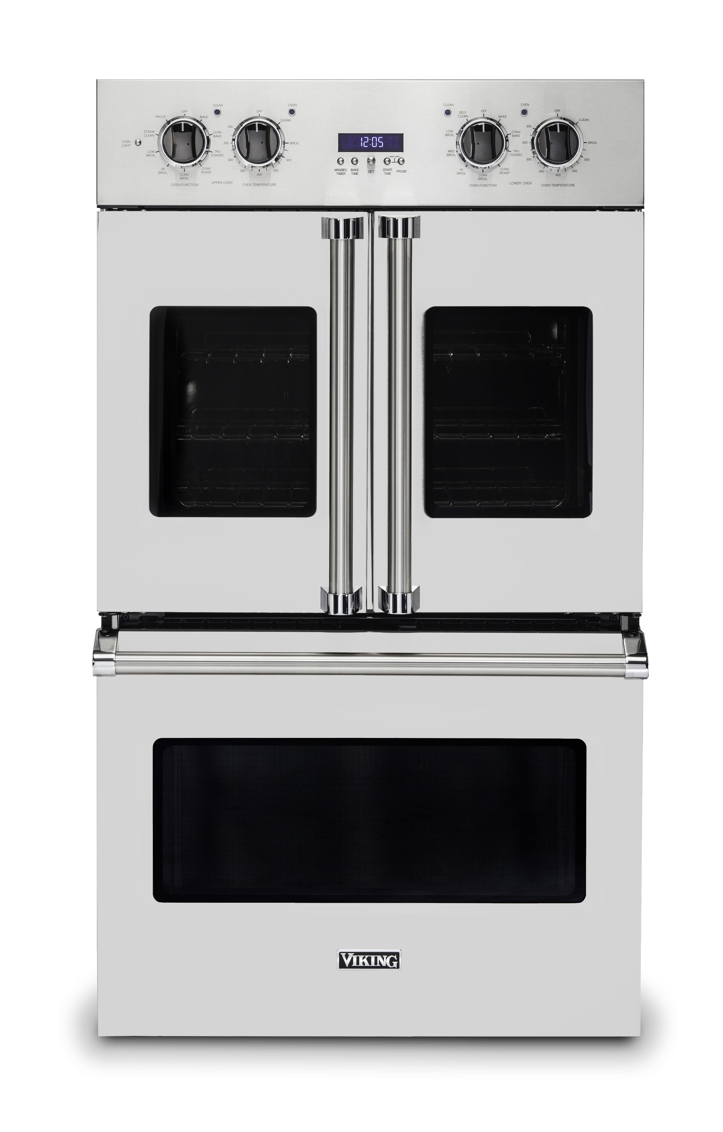 Viking - 30" 7 Series French Door Double Built-In Electric Thermal Convection Oven - Stainless Steel product image
