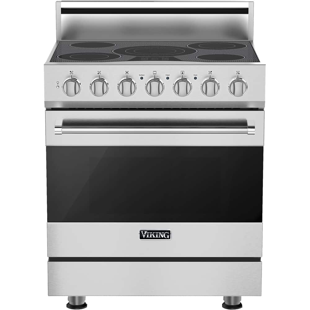 Viking - 4.7 Cu. Ft. Self-Cleaning Freestanding Electric Convection Range - Stainless Steel product image