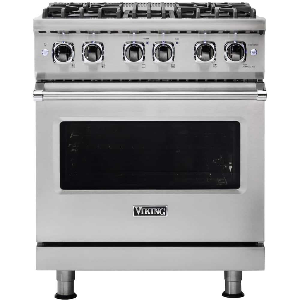 Viking - 5-Series 4.7 Cu. Ft. Self-Cleaning Freestanding Dual Fuel Convection Range - Stainless Steel product image