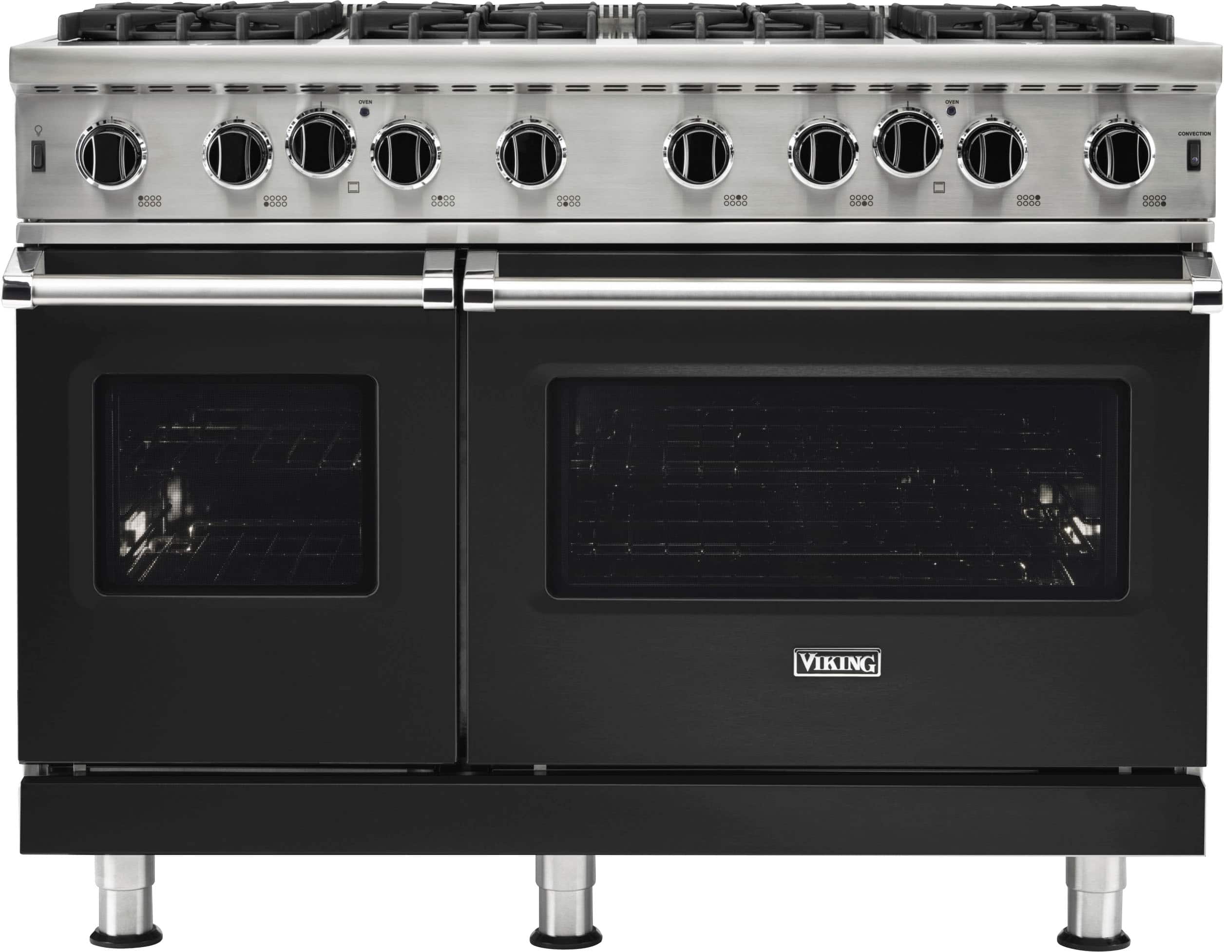 Viking - 5-Series 48"W Gas Open Burner Range - Cast Black product image