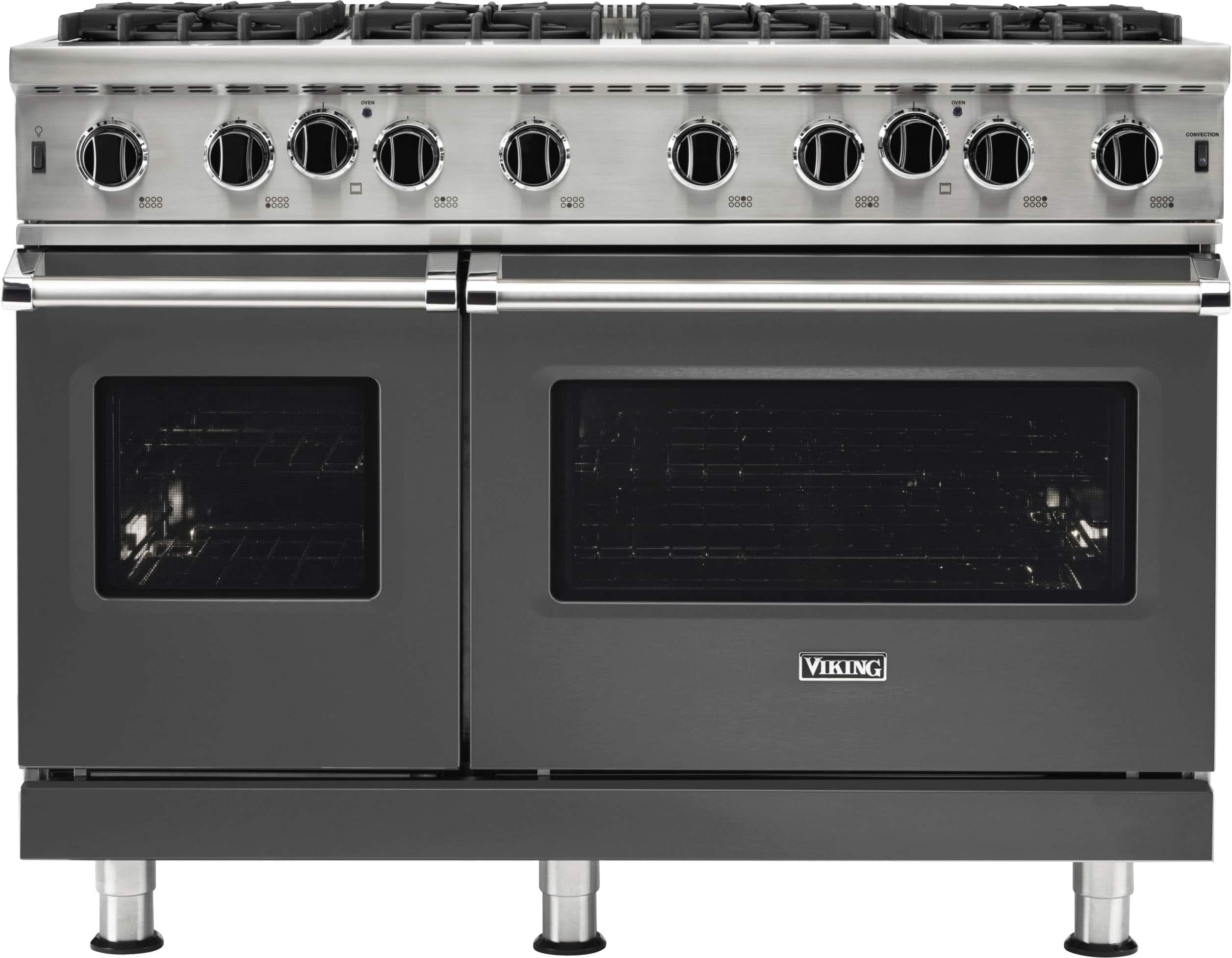 Viking - 5-Series 48"W Gas Open Burner Range - Damascus Gray product image