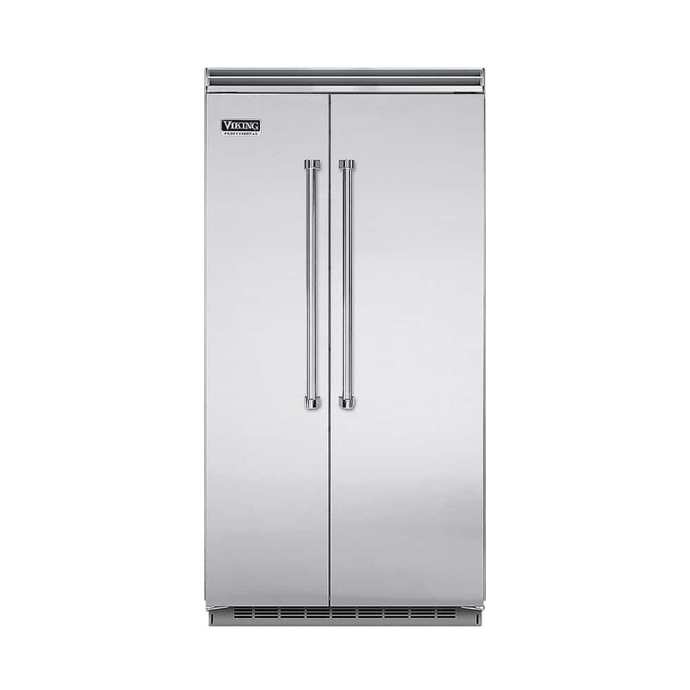 Viking - Professional 5 Series Quiet Cool 25.3 Cu. Ft. Side-by-Side Built-In Refrigerator - Stainless Steel product image