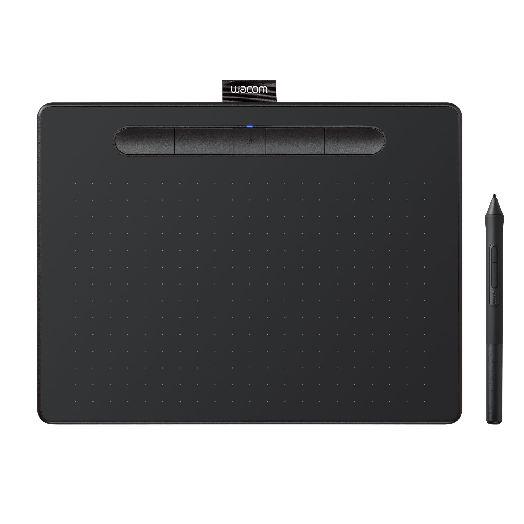 Wacom - Intuos Medium Bluetooth Graphics Drawing Tablet, Includes Training & Software; Works w/ Chromebook Mac Android & Win…
