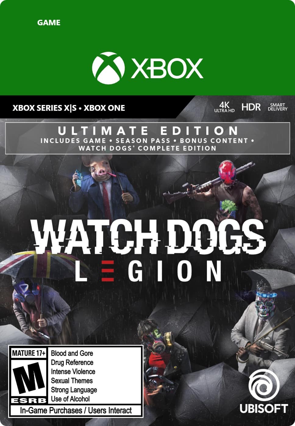 Watch Dogs: Legion Ultimate Edition - Xbox Series X, Xbox Series S, Xbox One [Digital] product image