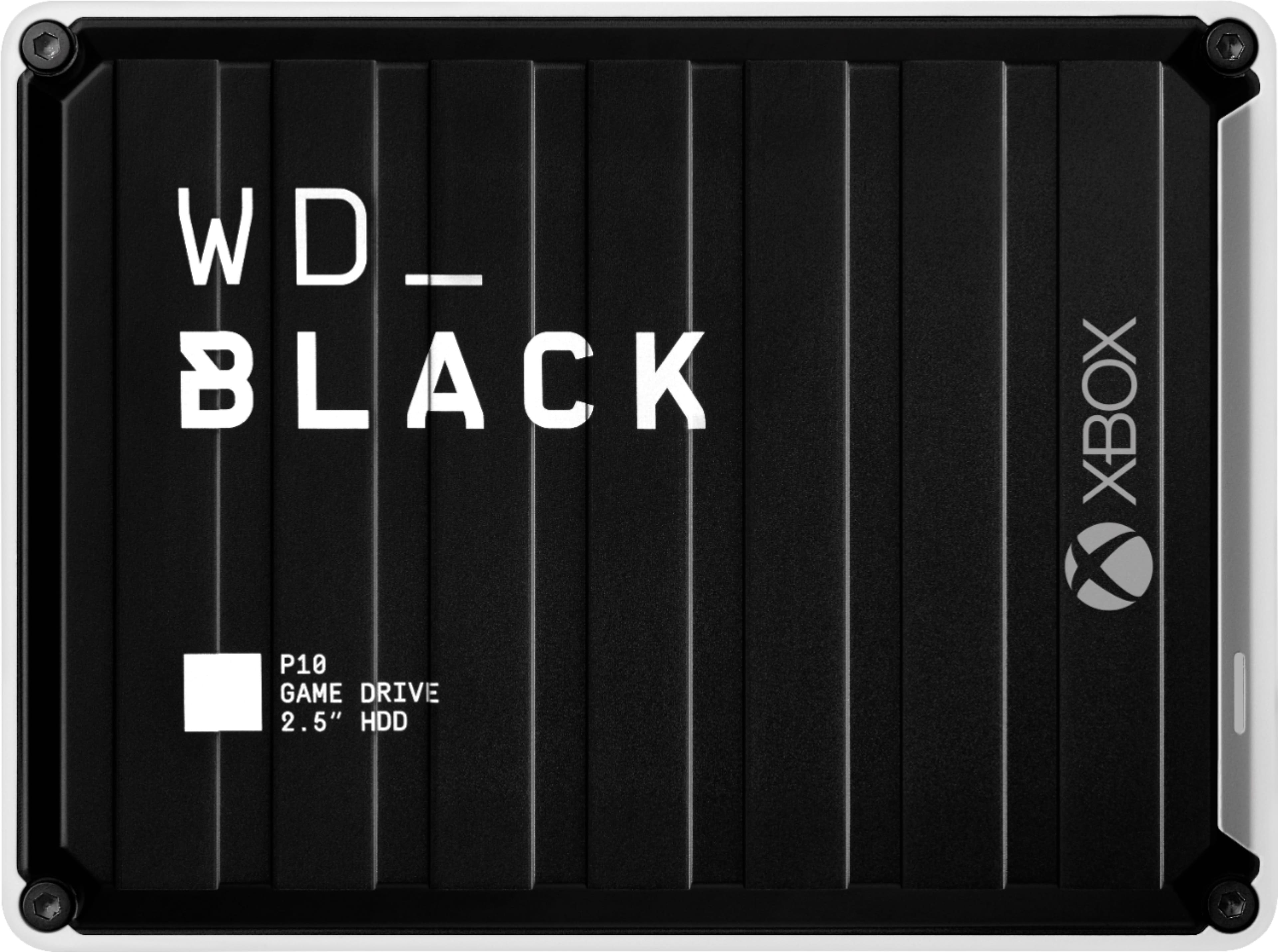 WD - BLACK P10 Game Drive for Xbox 5TB External USB 3.2 Gen 1 Portable Hard Drive - Black With White Trim product image
