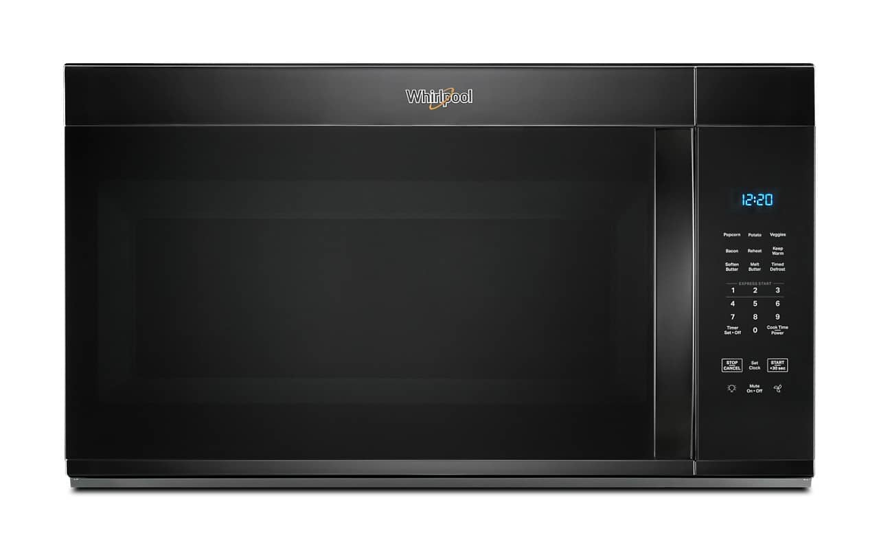 Whirlpool - 1.7 Cu. Ft. Over-the-Range Microwave with 1000-Watts Cooking Power - Black product image