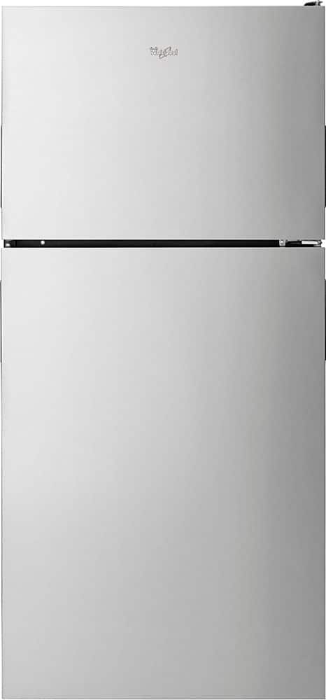 Whirlpool - 18.2 Cu. Ft. Top-Freezer Refrigerator - Stainless Steel product image