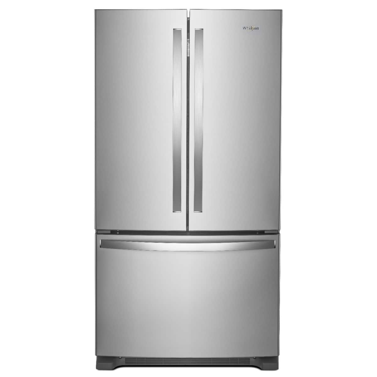 Whirlpool - 20 Cu. Ft. French Door Bottom Mount Counter-Depth Refrigerator - Stainless Steel product image