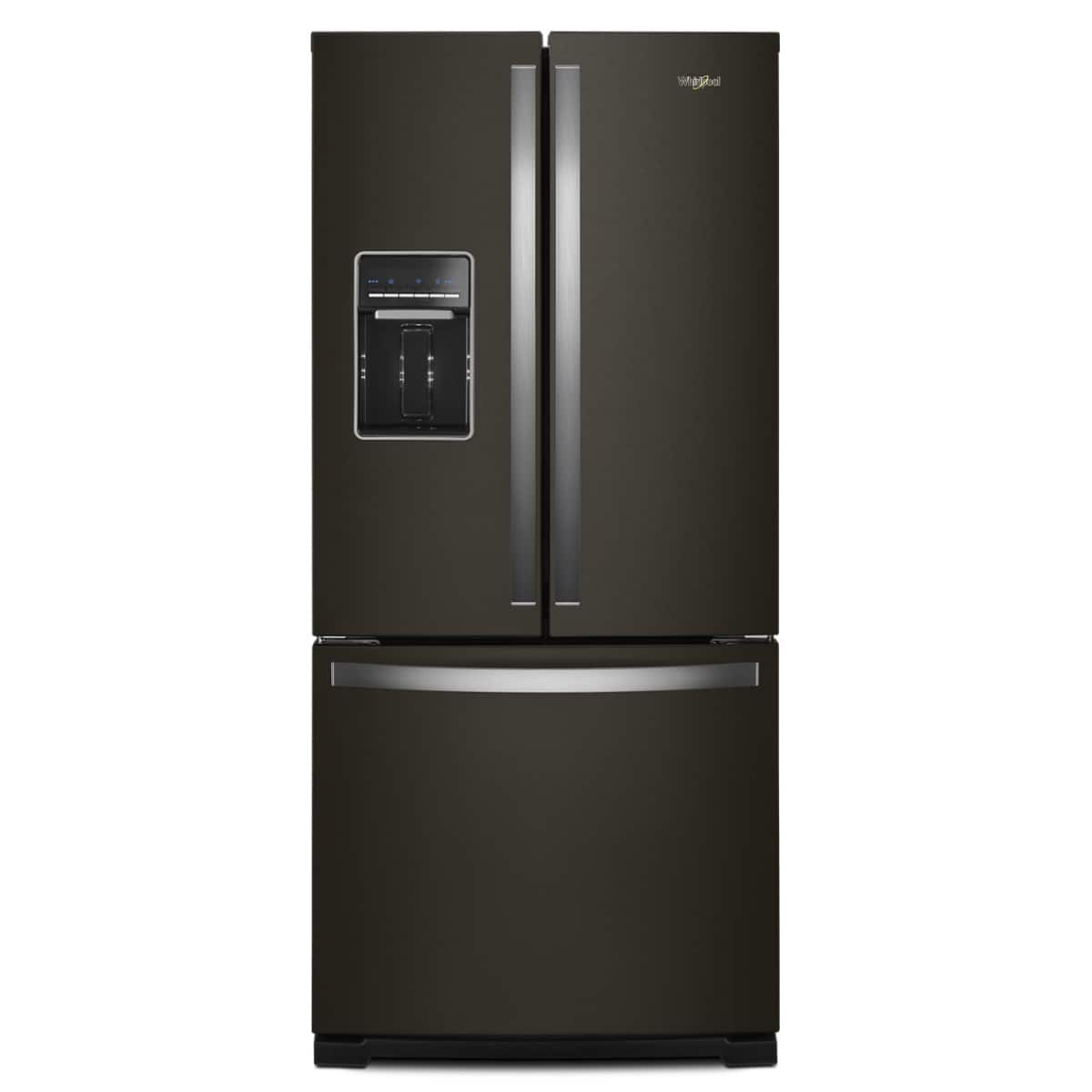 Whirlpool - 20 Cu. Ft. Wide French Door Refrigerator - Black Stainless Steel product image
