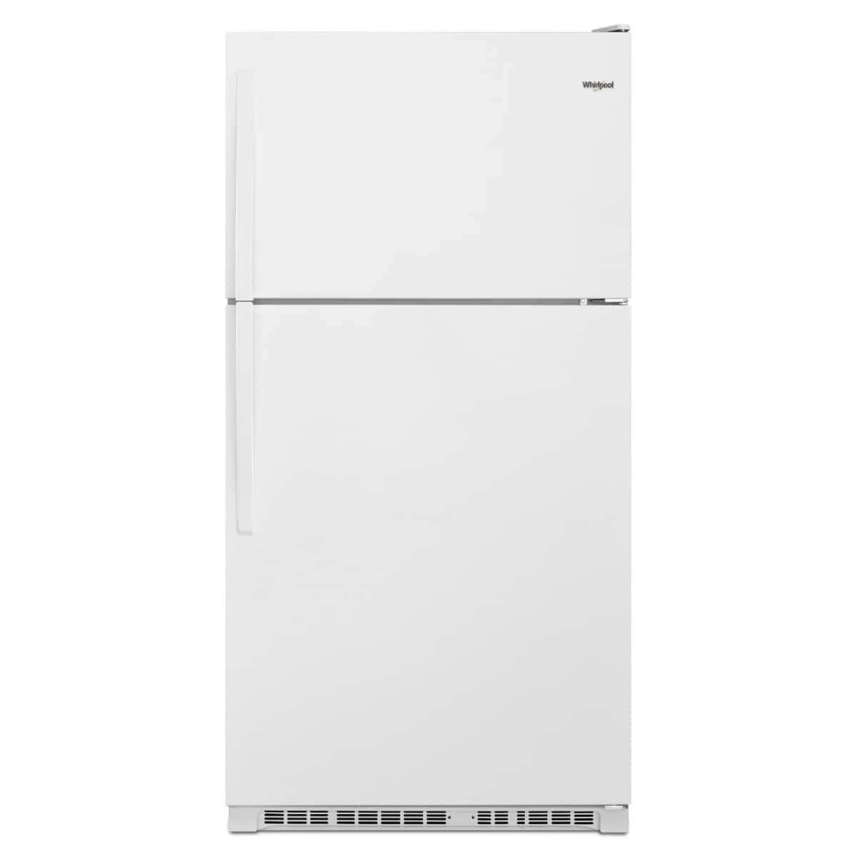 Whirlpool - 20.5 Cu. Ft. Top-Freezer Refrigerator with Frameless Glass Shelves - White product image