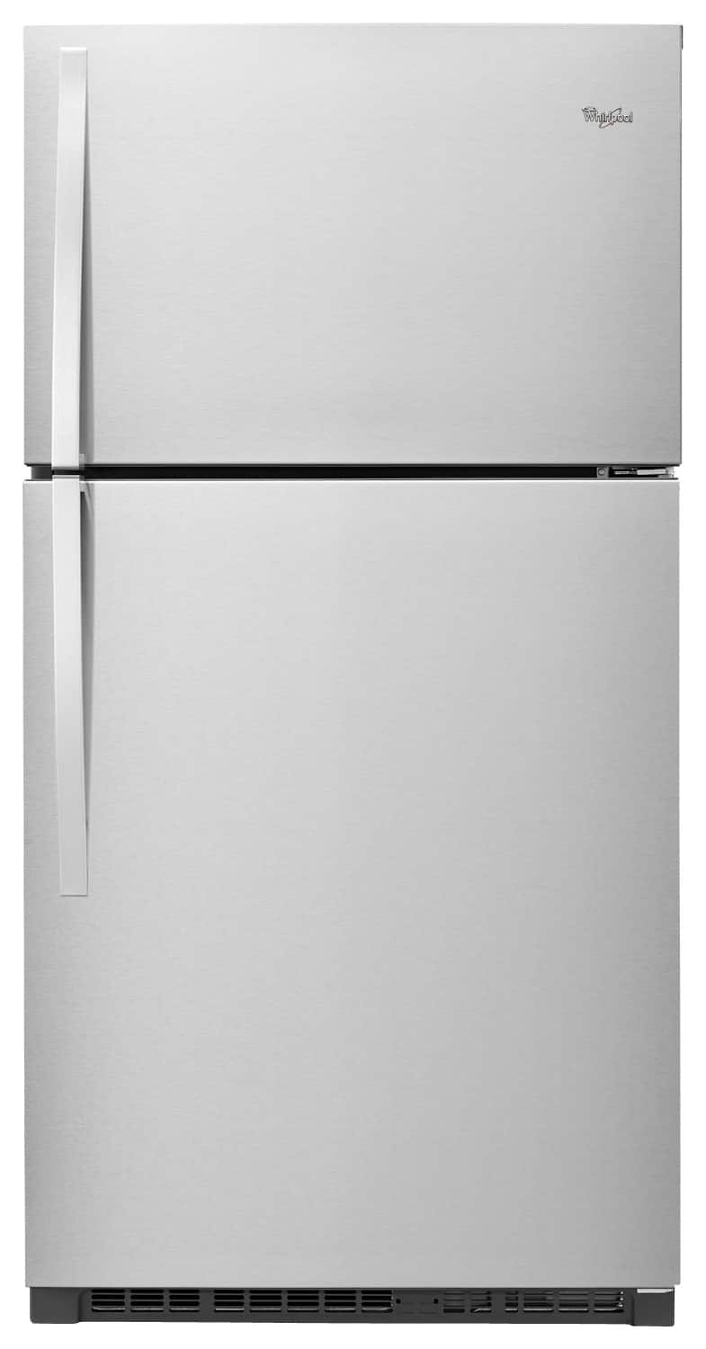 Whirlpool - 21.3 Cu. Ft. Top-Freezer Refrigerator - Monochromatic Stainless Steel product image