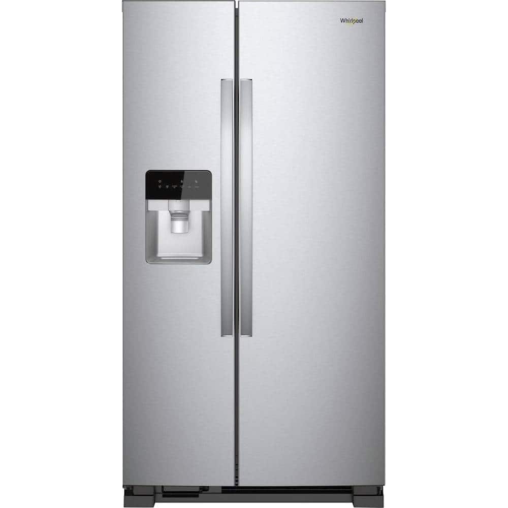 Whirlpool - 21.4 Cu. Ft. Side-by-Side Refrigerator - Monochromatic Stainless Steel product image