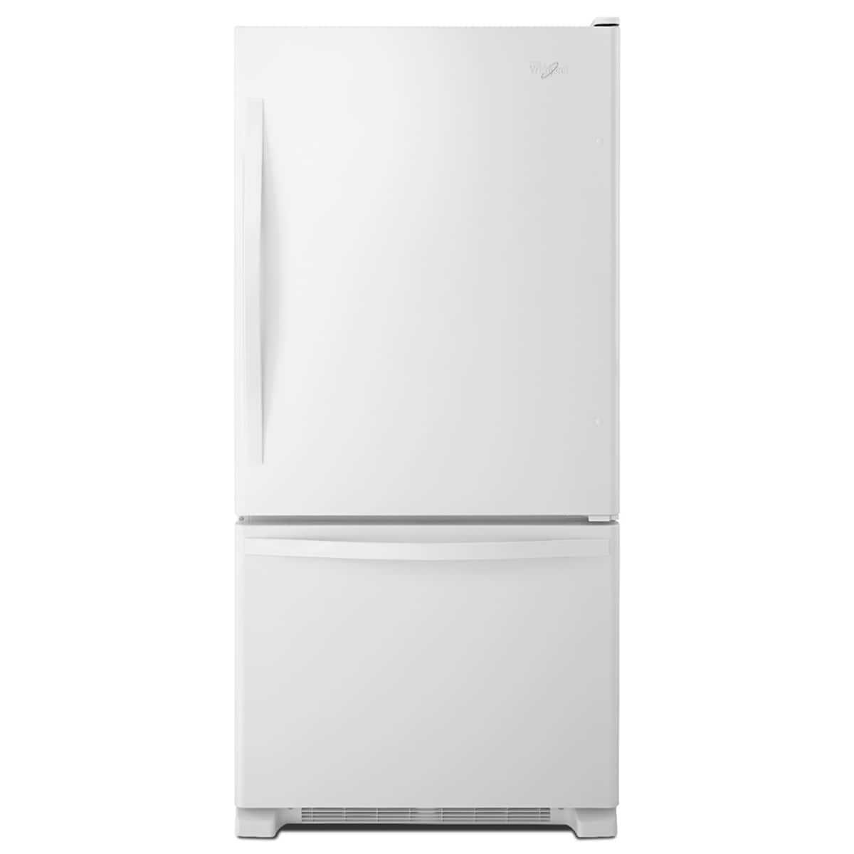 Whirlpool - 22 Cu. Ft. Bottom-Freezer Refrigerator with SpillGuard Glass Shelves - Stainless Steel product image