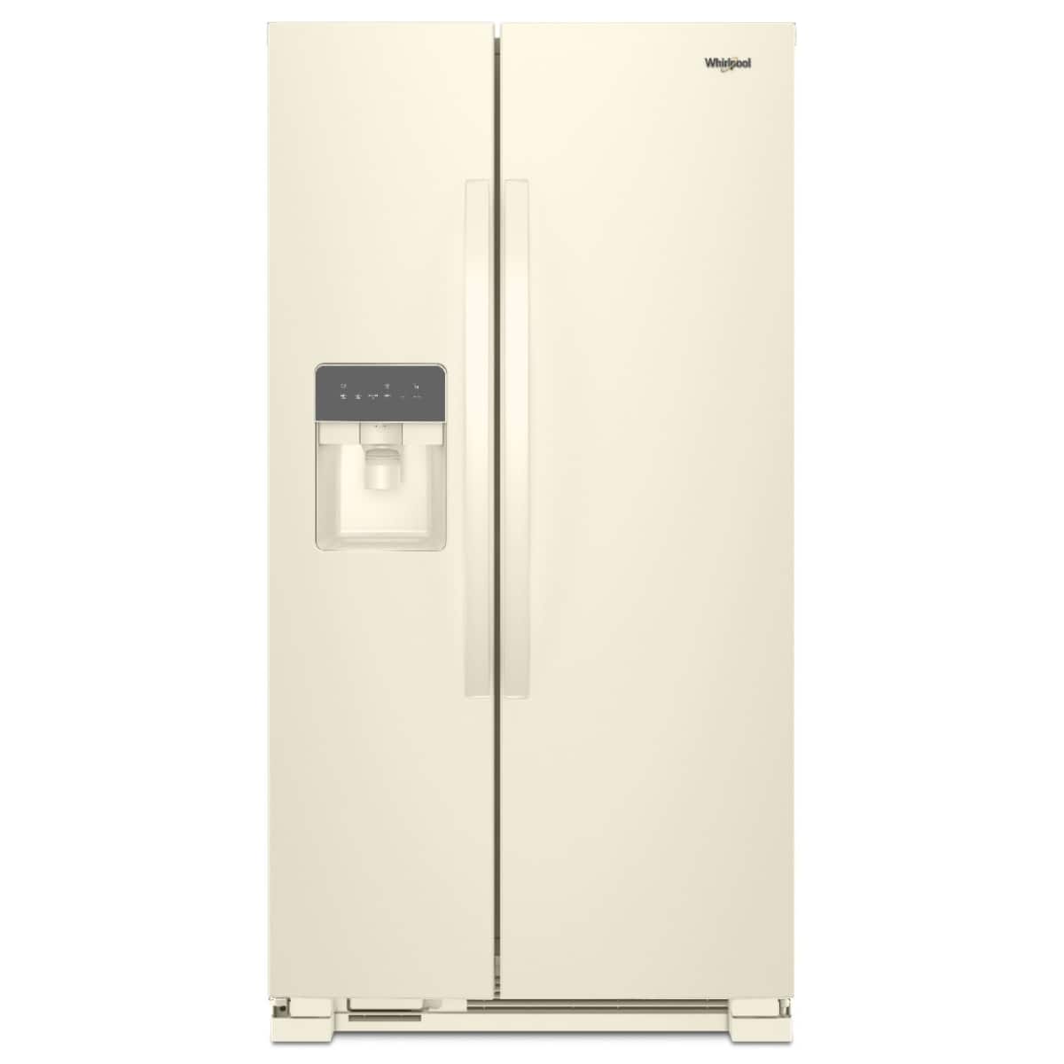 Whirlpool - 24 Cu. Ft. Side-by-Side Refrigerator with LED Interior Lighting - Biscuit-on-Biscuit product image