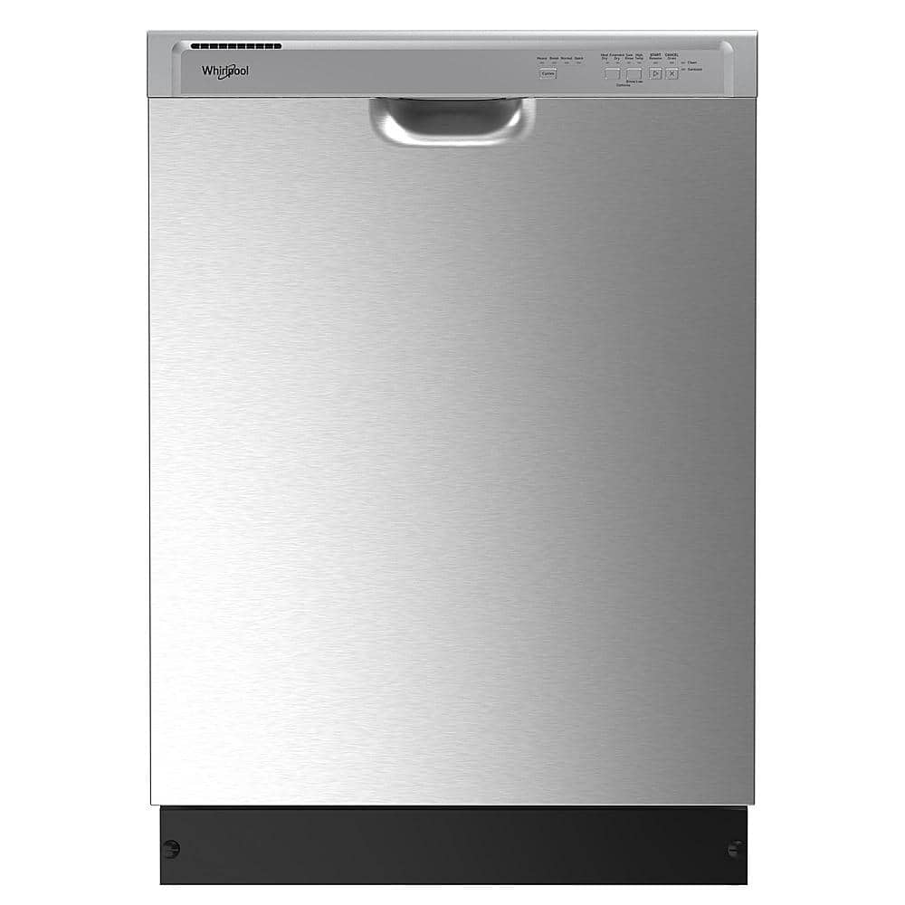 Whirlpool - 24" Front Control Built-In Dishwasher with Boost Cycle and 57 dBA - Black product image
