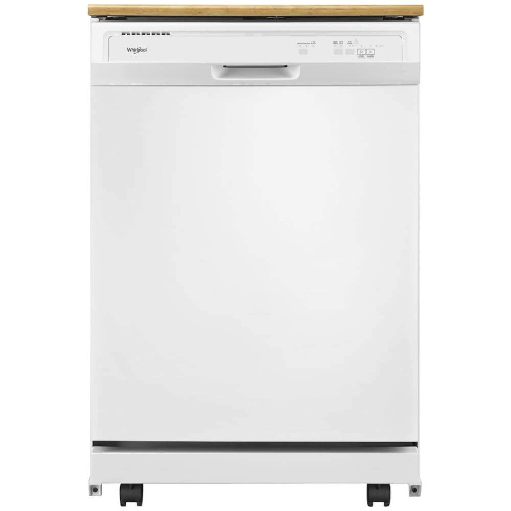 Whirlpool - 24" Front Control Tall Tub Portable Dishwasher - White product image