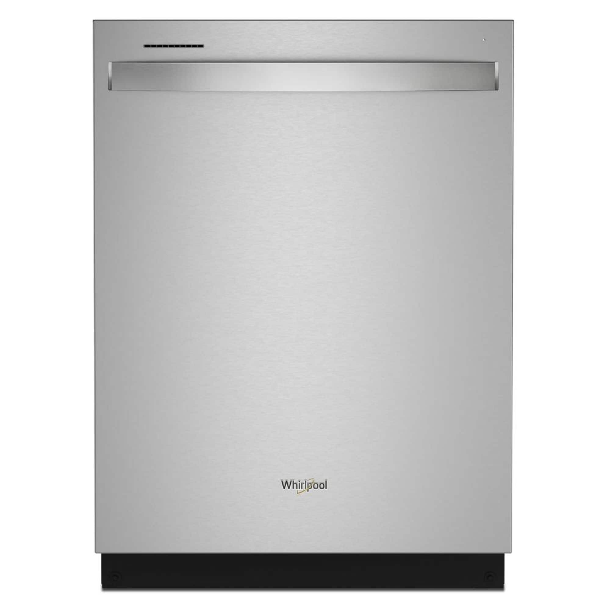 Whirlpool - 24" Top Control Built-In Stainless Steel Tub Dishwasher with 3rd Rack, AI Intelligent Wash, 47 dBA - Stainless S…