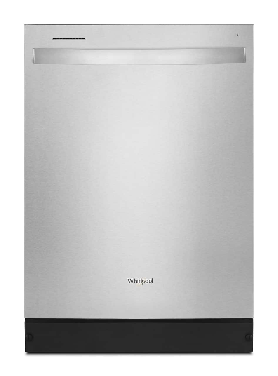 Whirlpool - 24" Top Control Built-In Stainless Steel Tub Dishwasher with Boost Cycle and 55 dBA - Stainless Steel product im…