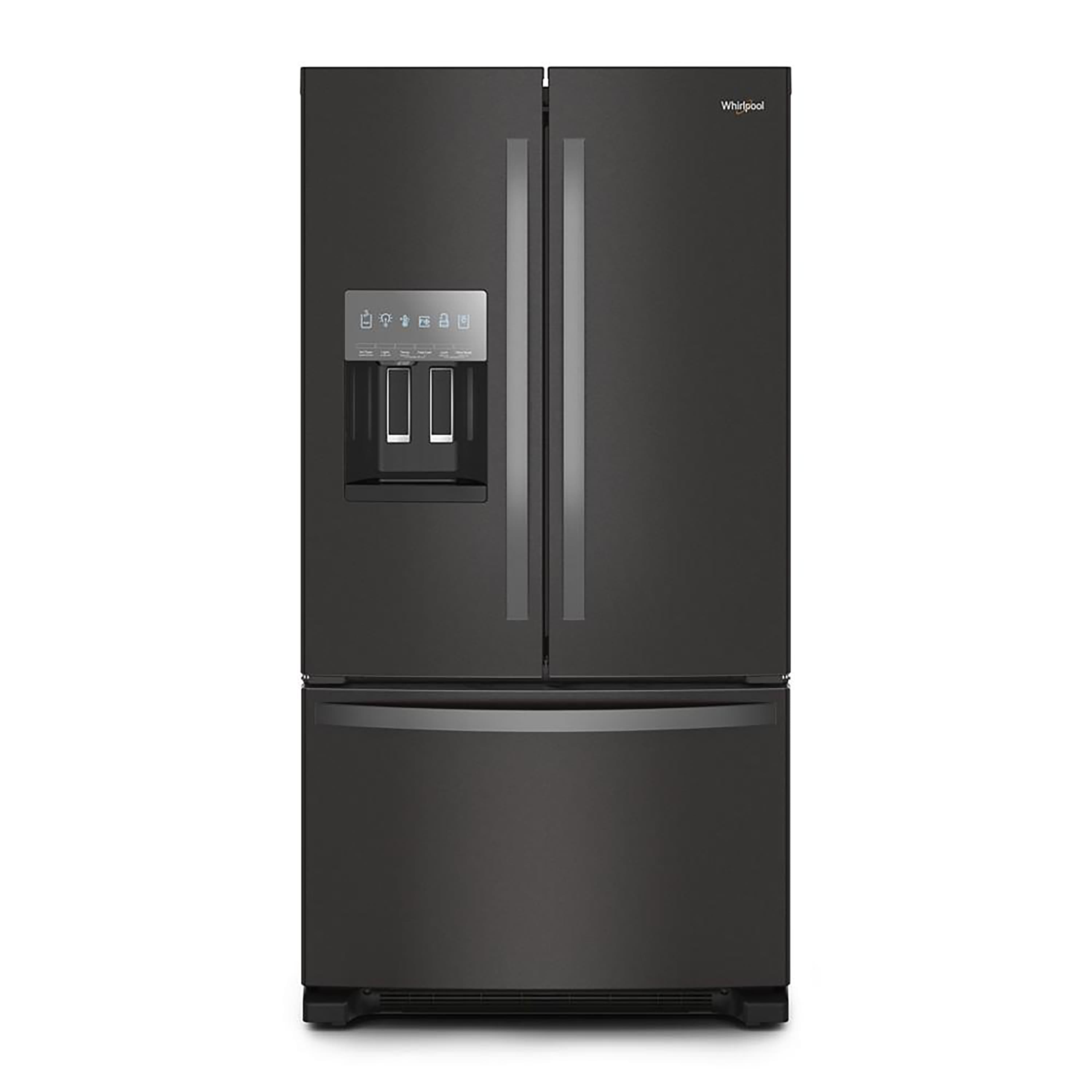 Whirlpool - 24.7 Cu. Ft. French Door Refrigerator with Elevated Deli Drawer - Black Stainless Steel product image