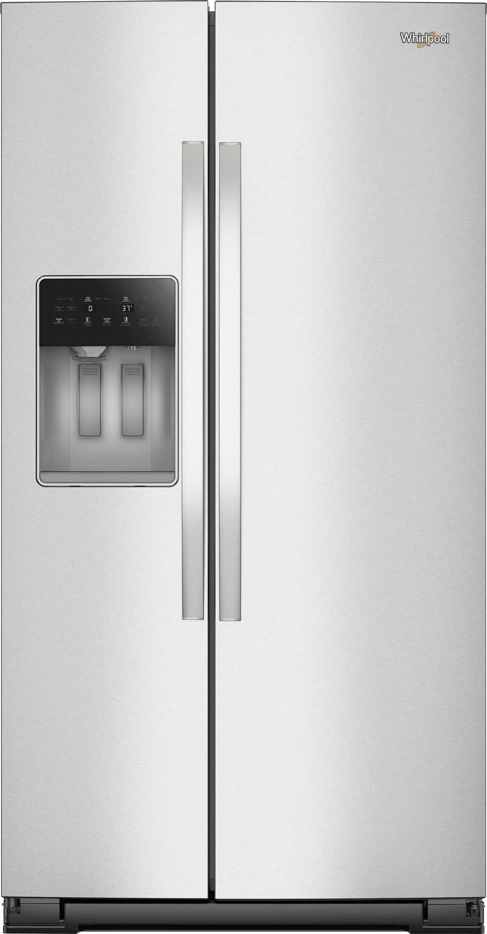 Whirlpool - 28.7 Cu. Ft. Side-by-Side Refrigerator with In-Door Ice & Water - Stainless Steel product image