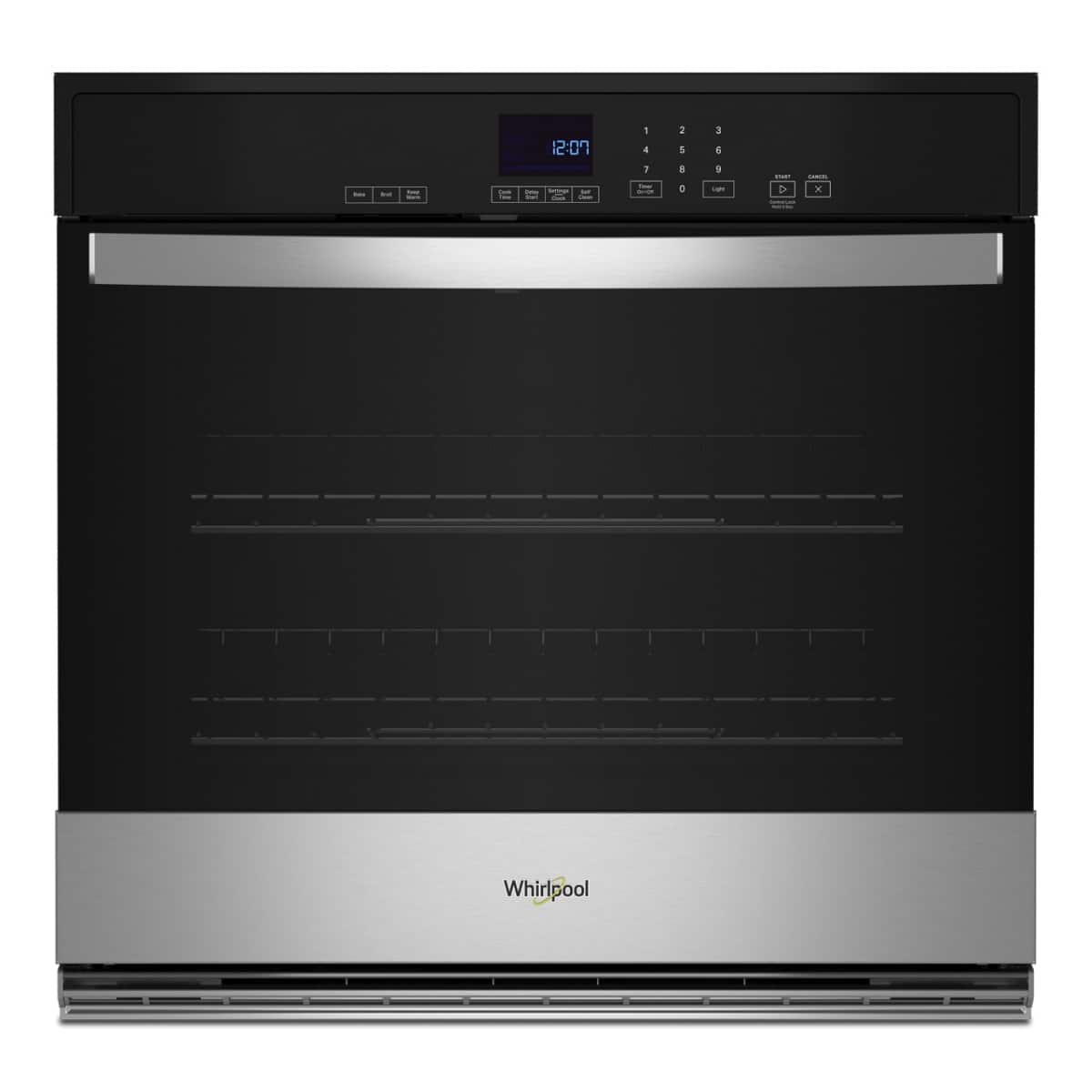 Whirlpool - 30" 5.0 Cu. Ft. Built-In Single Electric Wall Oven with Self-Cleaning - Stainless Steel product image