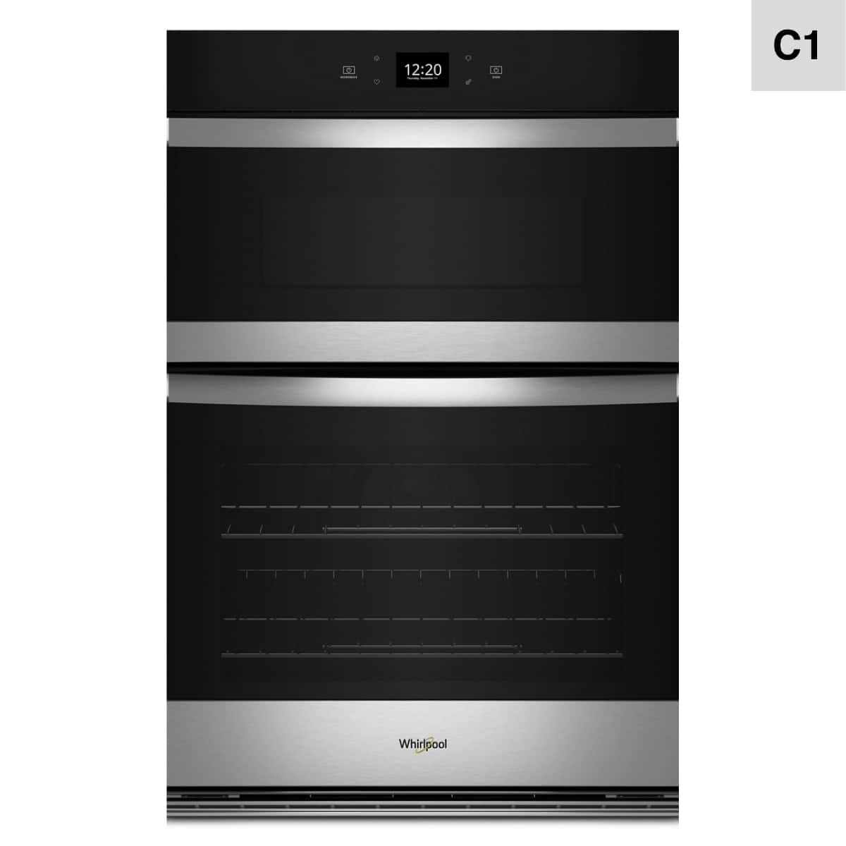 Whirlpool - 30" Built-In Electric Convection Combination Wall Oven with Microwave and WiFi - Stainless Steel product image