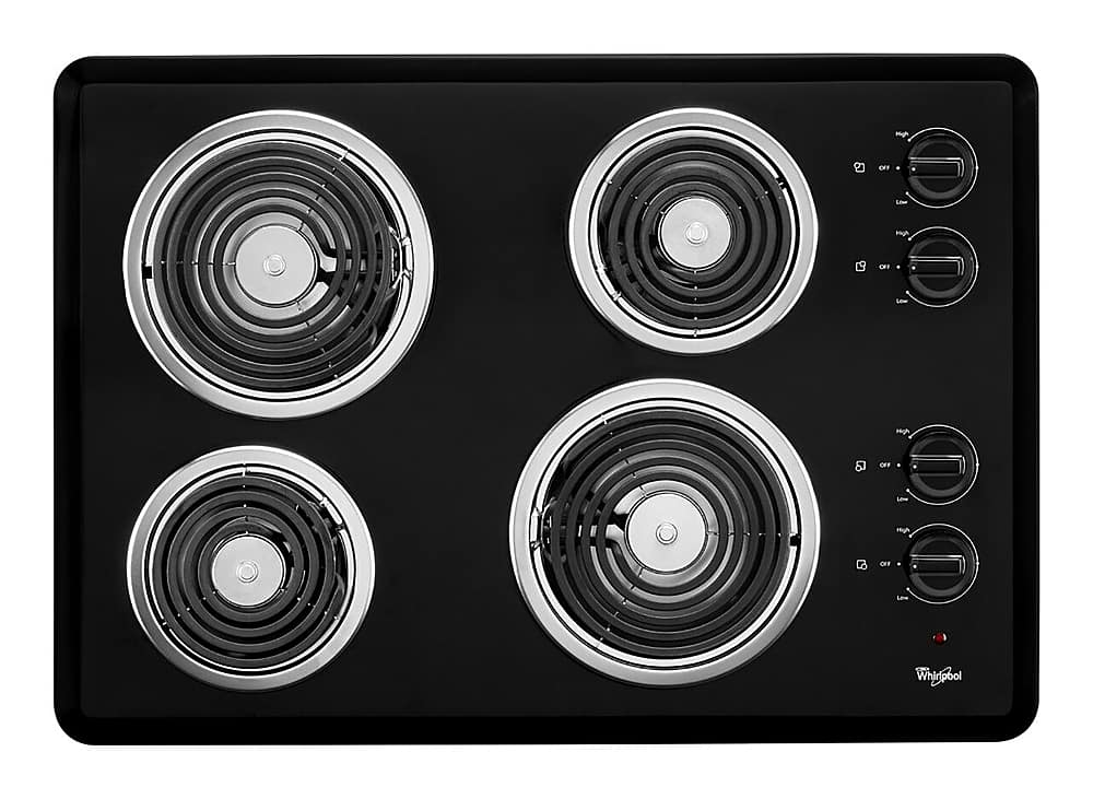 Whirlpool - 30" Built-In Electric Cooktop - Black product image