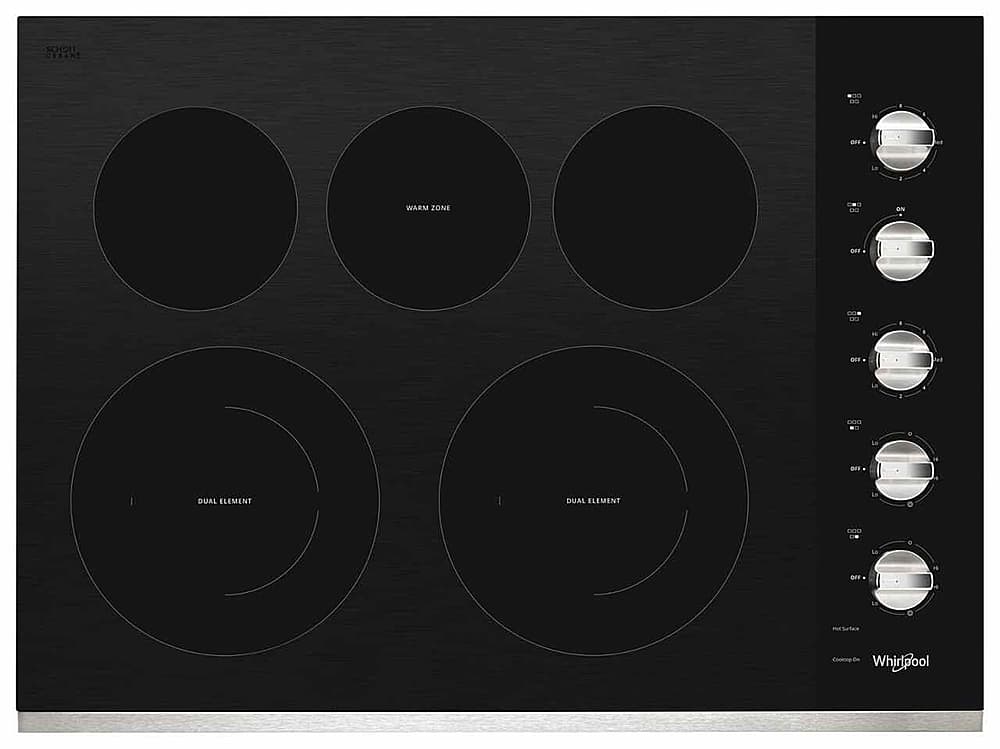 Whirlpool - 30" Built-In Electric Cooktop - Stainless Steel product image