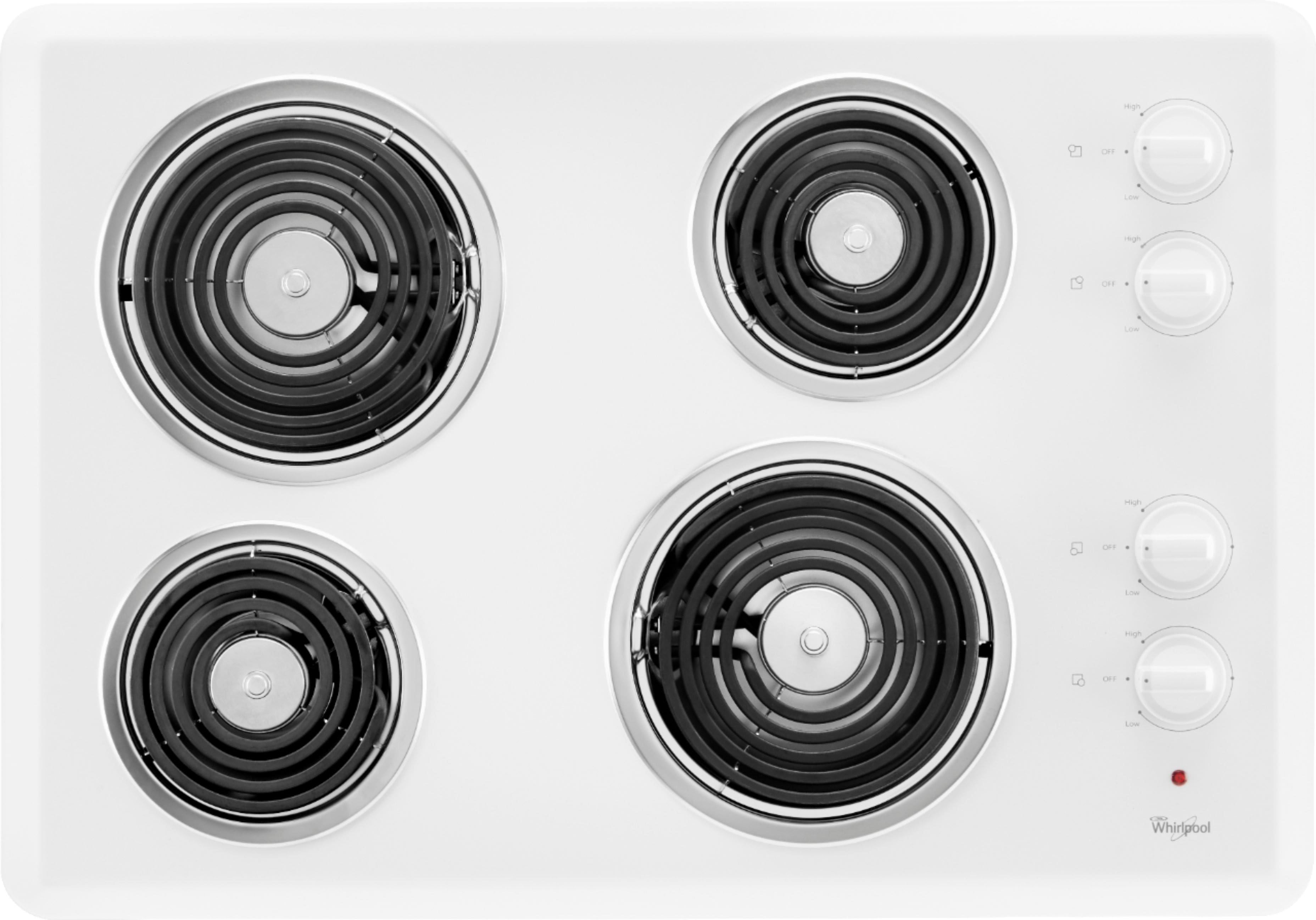 Whirlpool - 30" Built-In Electric Cooktop - White product image
