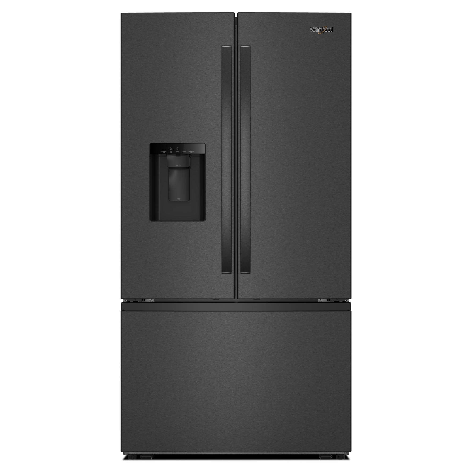 Whirlpool - 30 cu. ft. French Door Bottom Freezer Refrigerator with In-Door Water and Ice Maker - Black Stainless Steel prod…