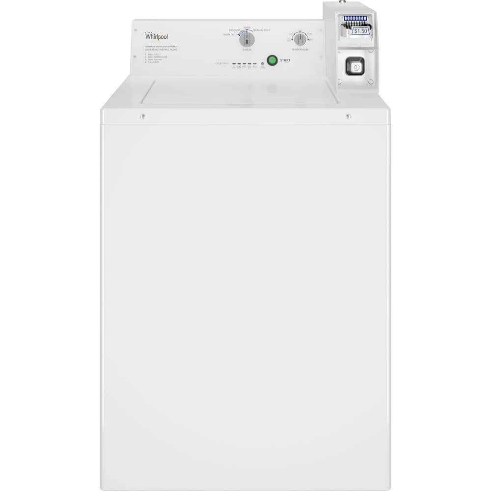 Whirlpool - 3.3 Cu. Ft. Commercial Top Load Washer with Coin Slide - White product image