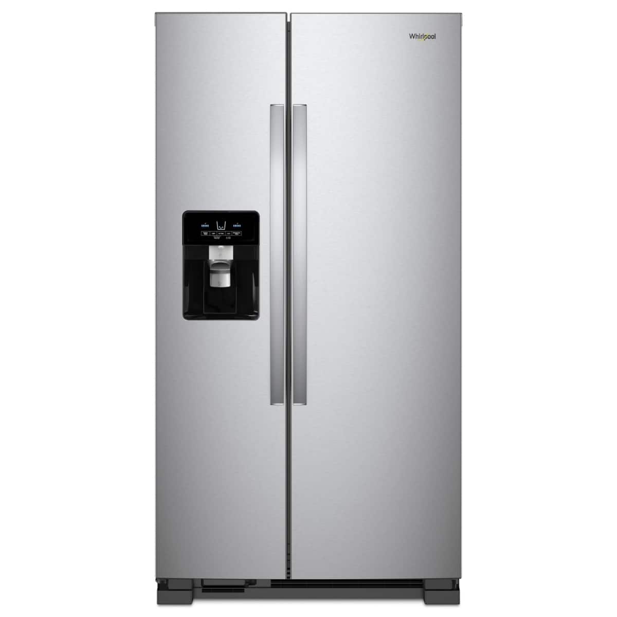 Whirlpool - 36-inch Wide Side-by-Side Refrigerator - 25 cu. ft. - Monochromatic Stainless Steel product image