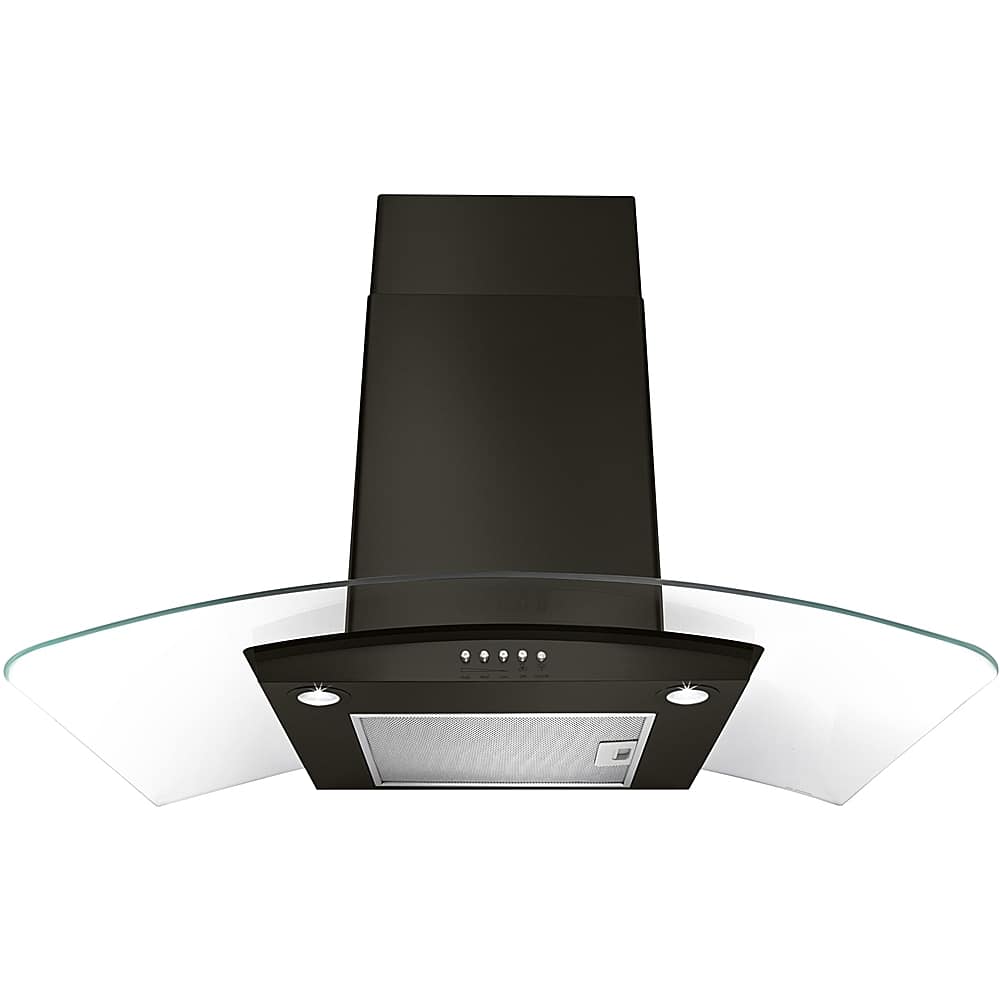 Whirlpool - 36 inches - Externally Vented & Recirculating - Wall Range Hood - Black Stainless Steel product image