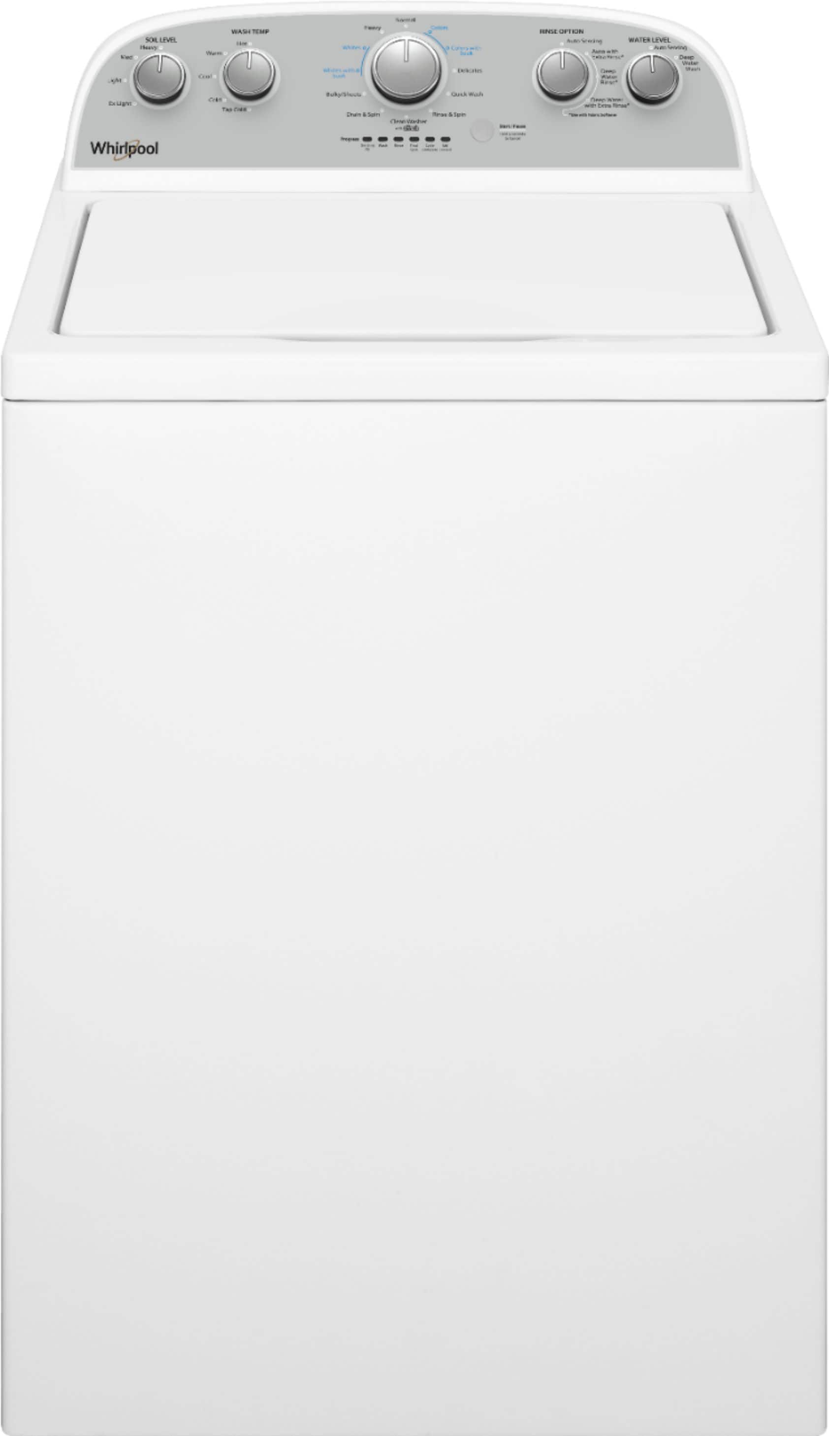 Whirlpool - 3.9 Cu. Ft. Top Load Washer with Water Level Selection - White product image