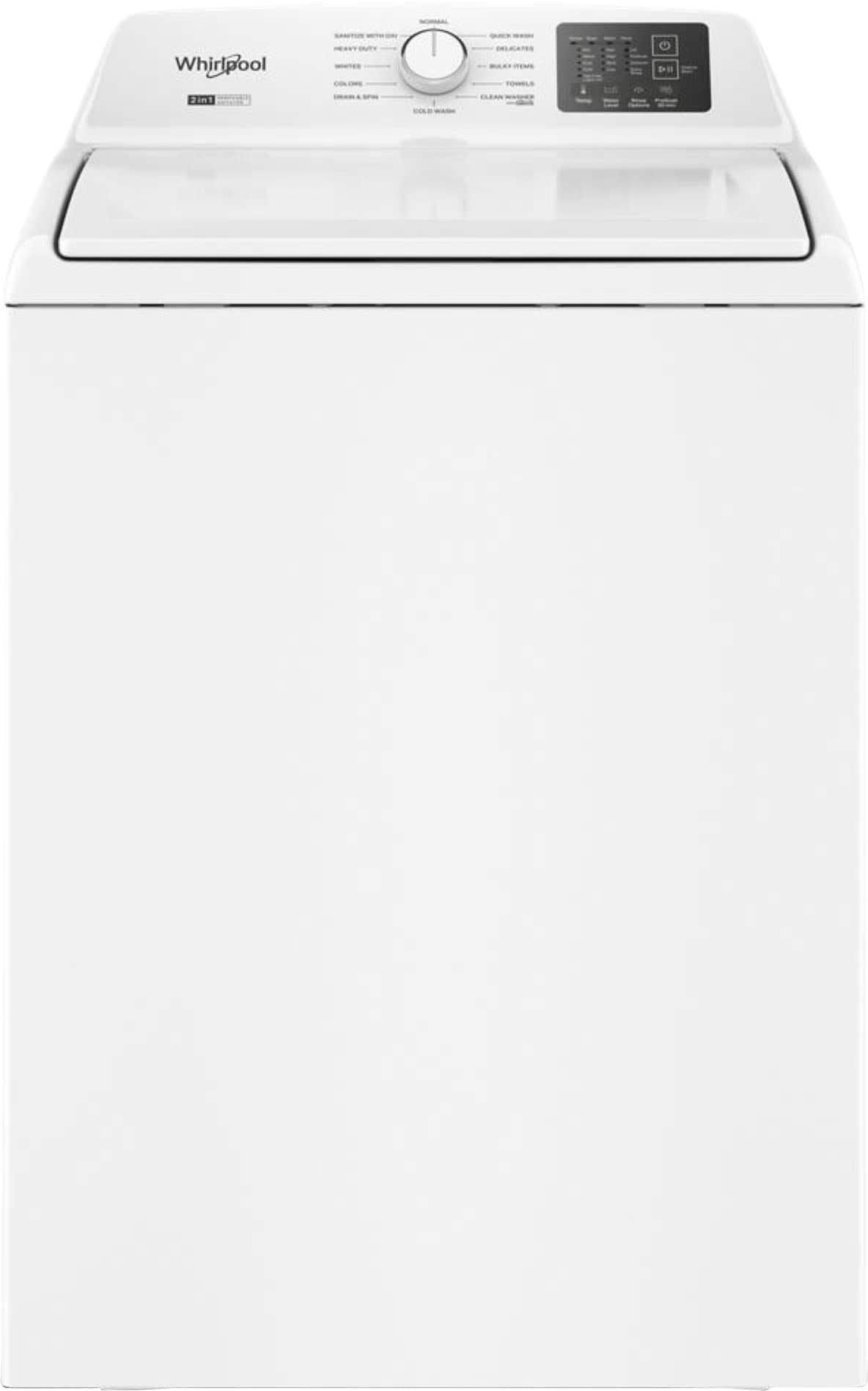Whirlpool - 4.2-4.3 Cu. Ft. High-Efficiency Top Load Washer with 2-in-1 Removable Agitator - White product image