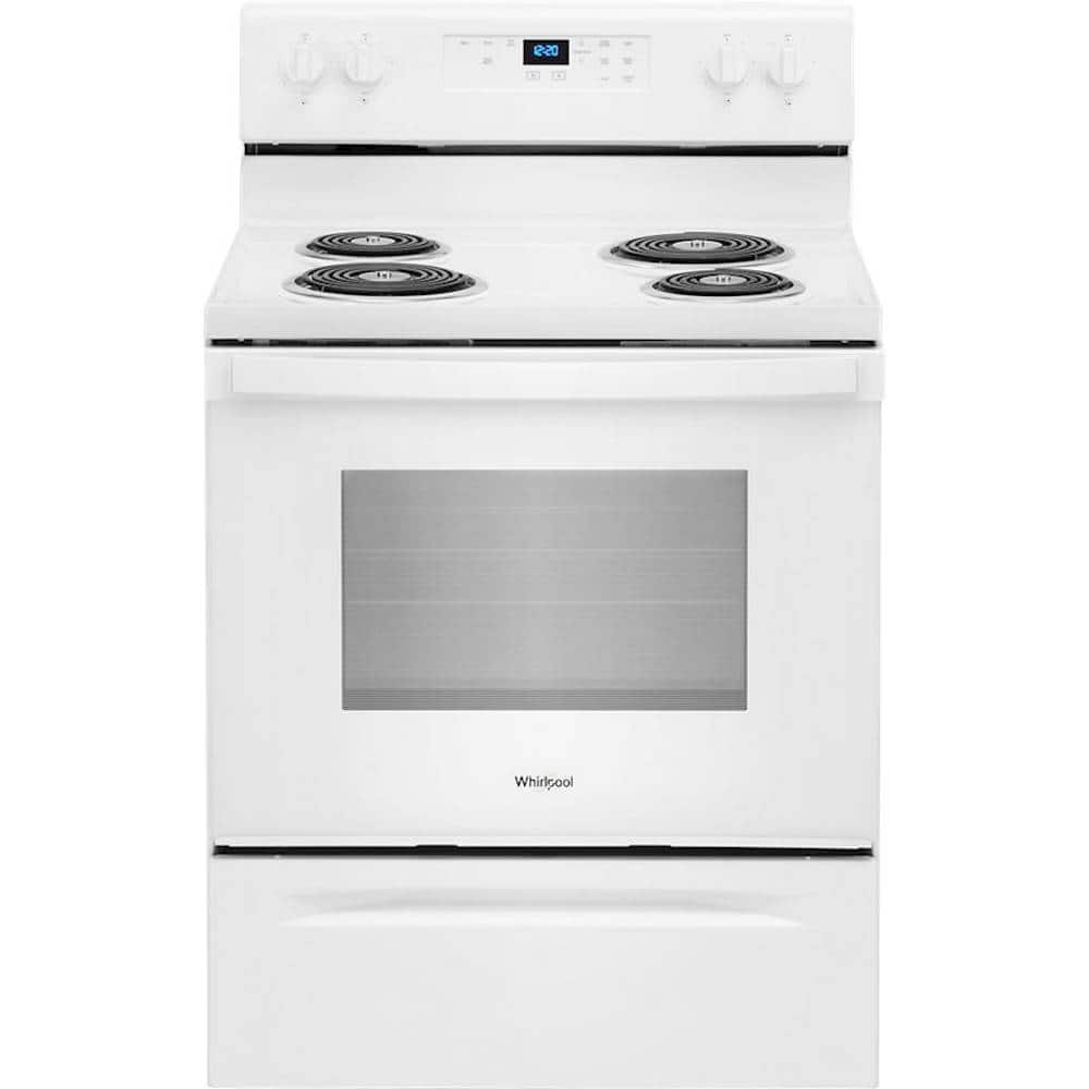 Whirlpool - 4.3 Cu. Ft. Freestanding Electric Range with Self-Cleaning and Keep Warm Setting - White product image