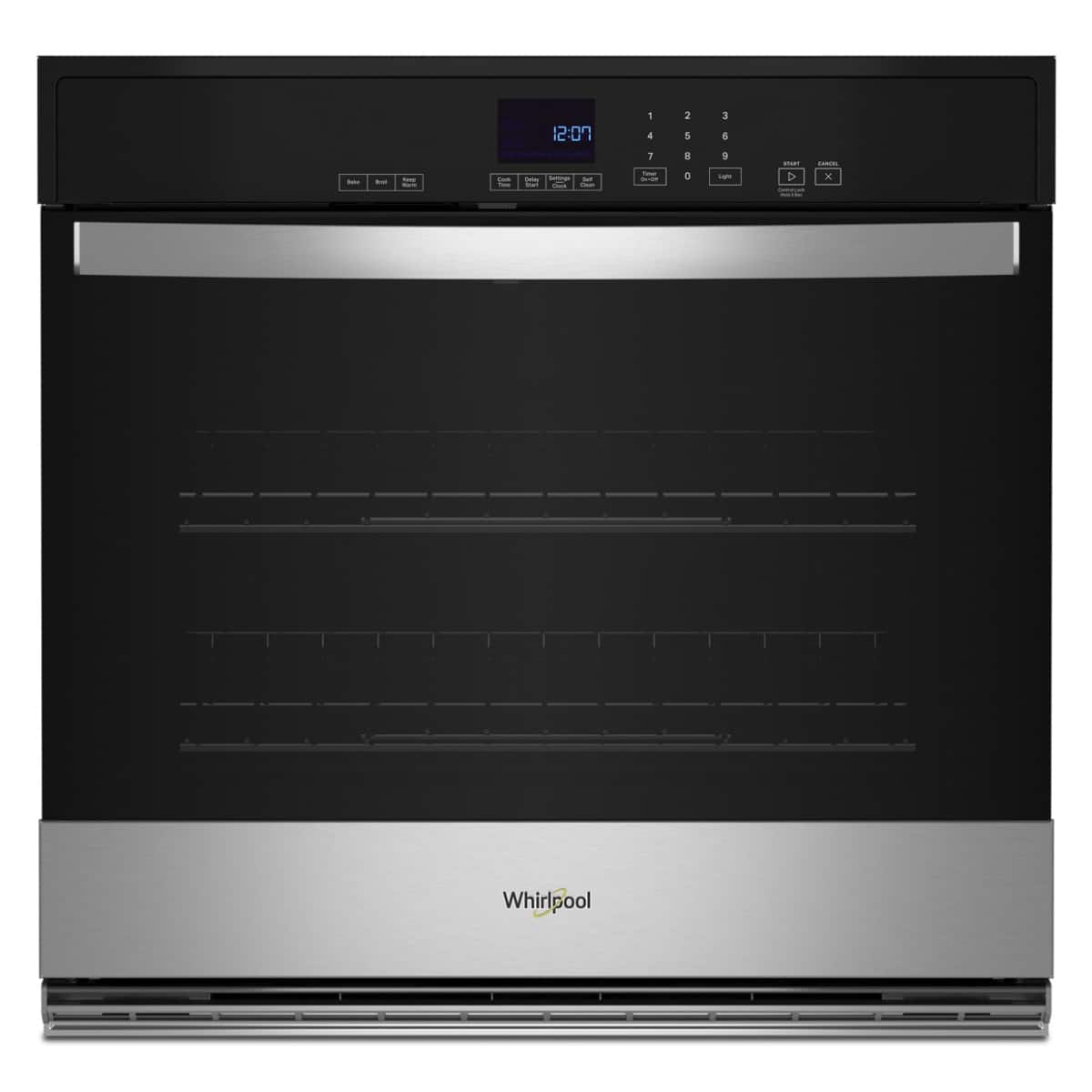 Whirlpool - 4.3 Cu. Ft. Single Self-Cleaning Wall Oven - Stainless Steel product image