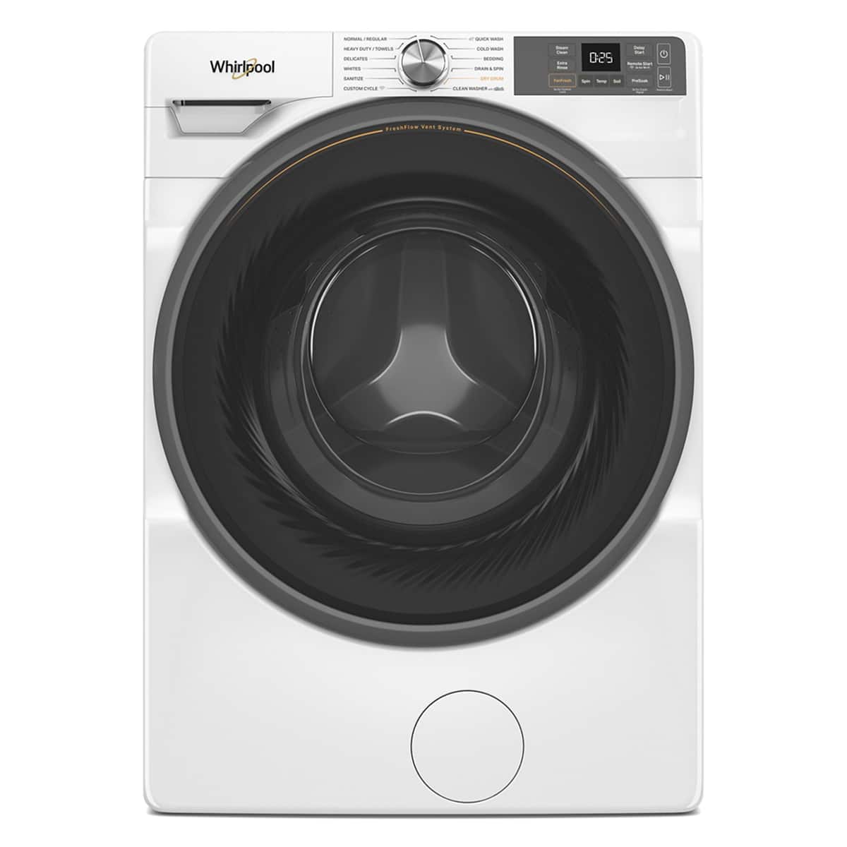 Whirlpool - 4.5 Cu. Ft. Smart Front Load ENERGY STAR® Washer with FreshFlow™ Vent System - Radiant Silver product image