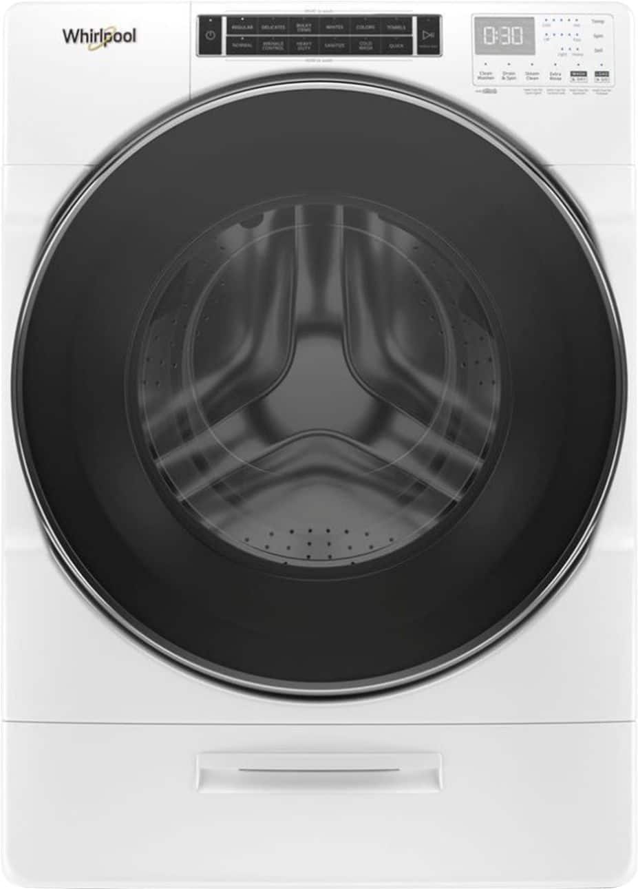 Whirlpool - 5.0 Cu. Ft. High Efficiency Stackable Front Load Washer with Steam and FanFresh - White product image