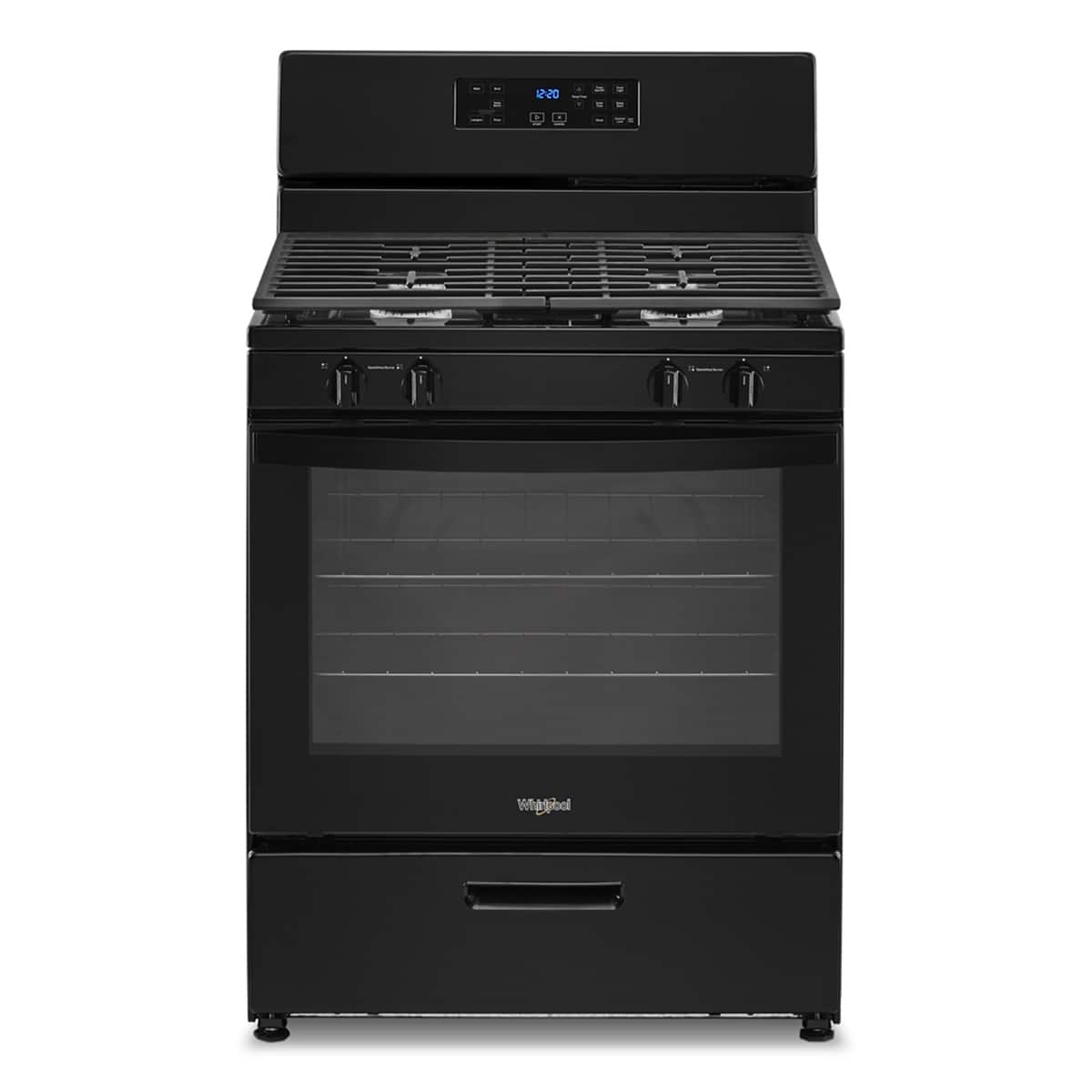 Whirlpool - 5.1 Cu. Ft. Freestanding Gas Range with Broiler Drawer - Black product image