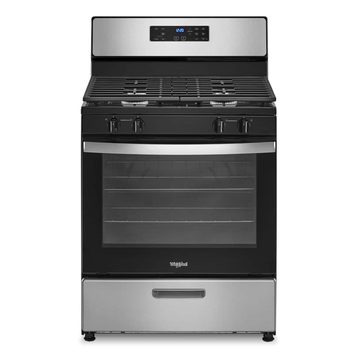 Whirlpool - 5.1 Cu. Ft. Freestanding Gas Range with Broiler Drawer - Stainless Steel product image