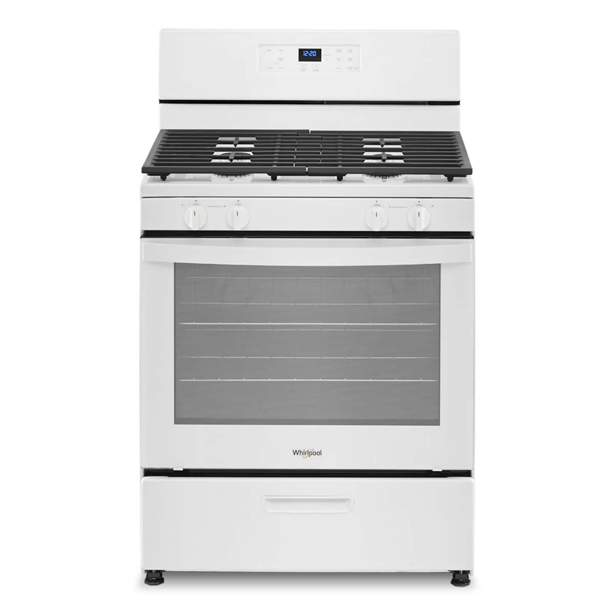 Whirlpool - 5.1 Cu. Ft. Freestanding Gas Range with Broiler Drawer - White product image
