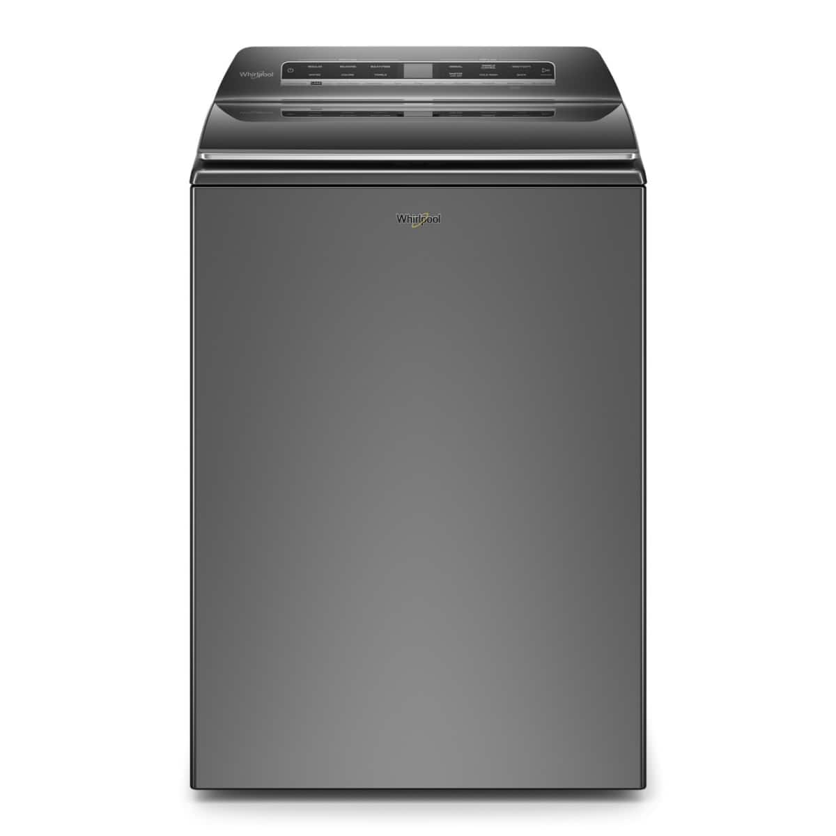 Whirlpool - 5.2/5.3 Cu. Ft. High Efficiency Smart Top Load Washer with 2 in 1 Removable Agitator - Chrome Shadow product ima…