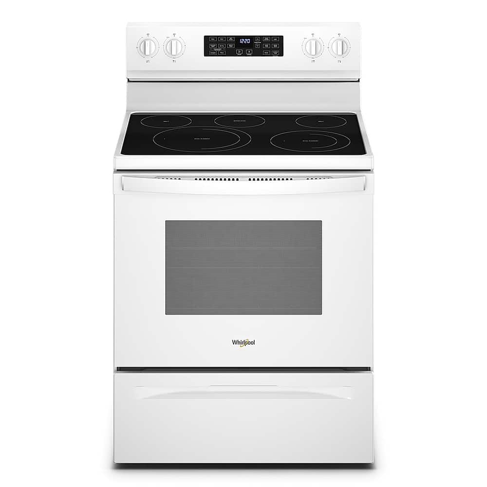 Whirlpool - 5.3 Cu. Ft. Freestanding Electric Convection Range with Air Fry - White product image